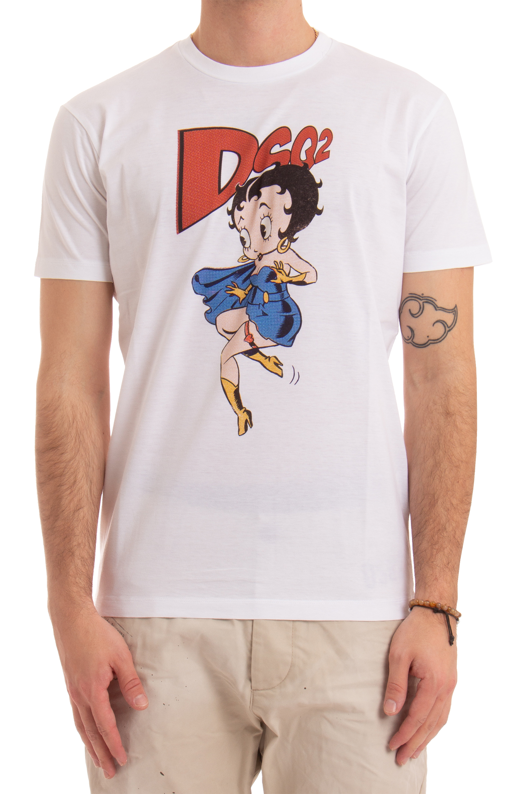 DSQUARED2 Betty Boop Cool Fit Cotton T-Shirt DSQUARED2 Betty Boop Cool Fit Cotton T-Shirt