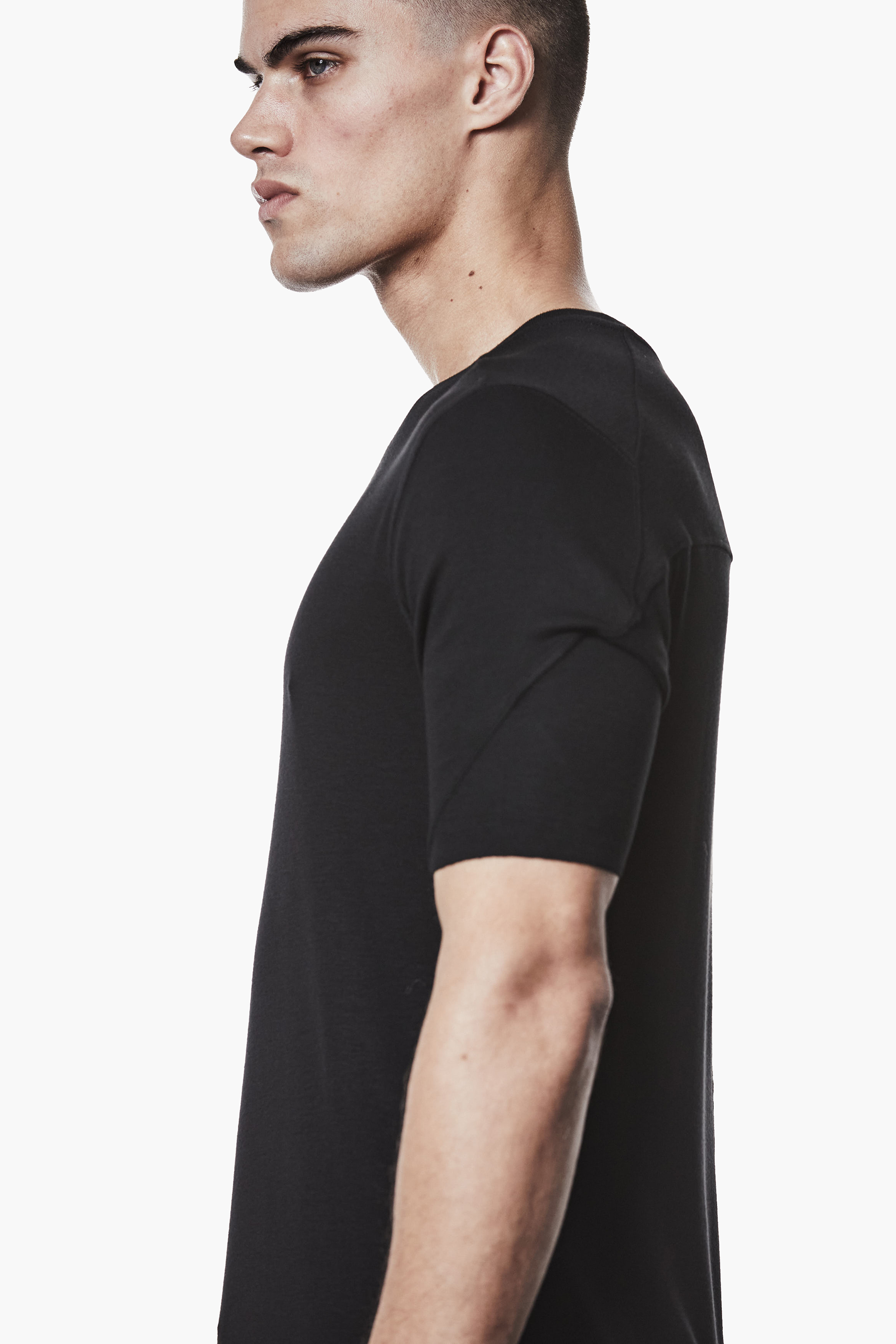 THOM KROM Slim Fit Viscose Stretch T-Shirt T-shirt, Ärmel, Erwachsener, Mann, Person