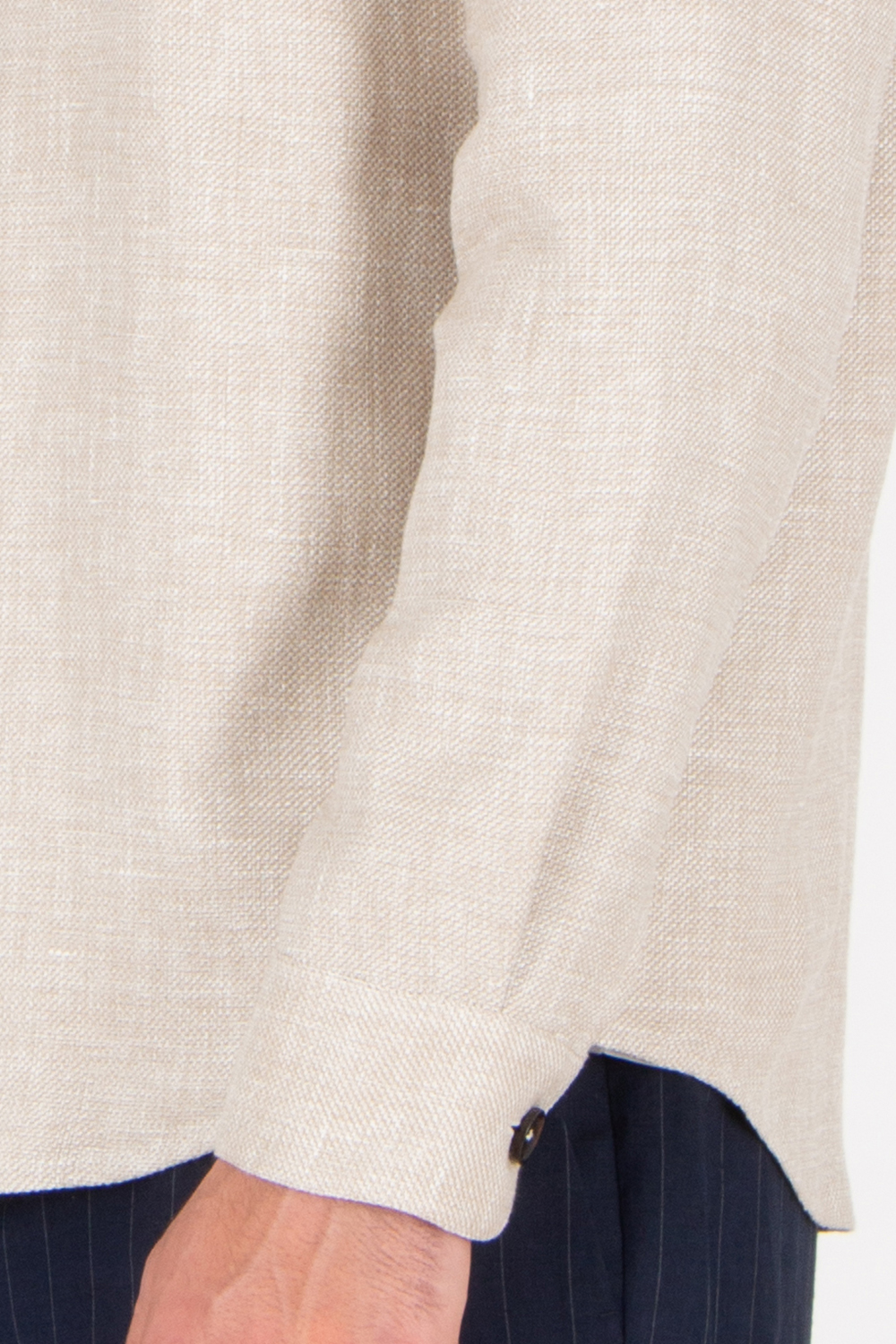 ZEGNA Regular Fit Cashmere Linen and Silk Overshirt