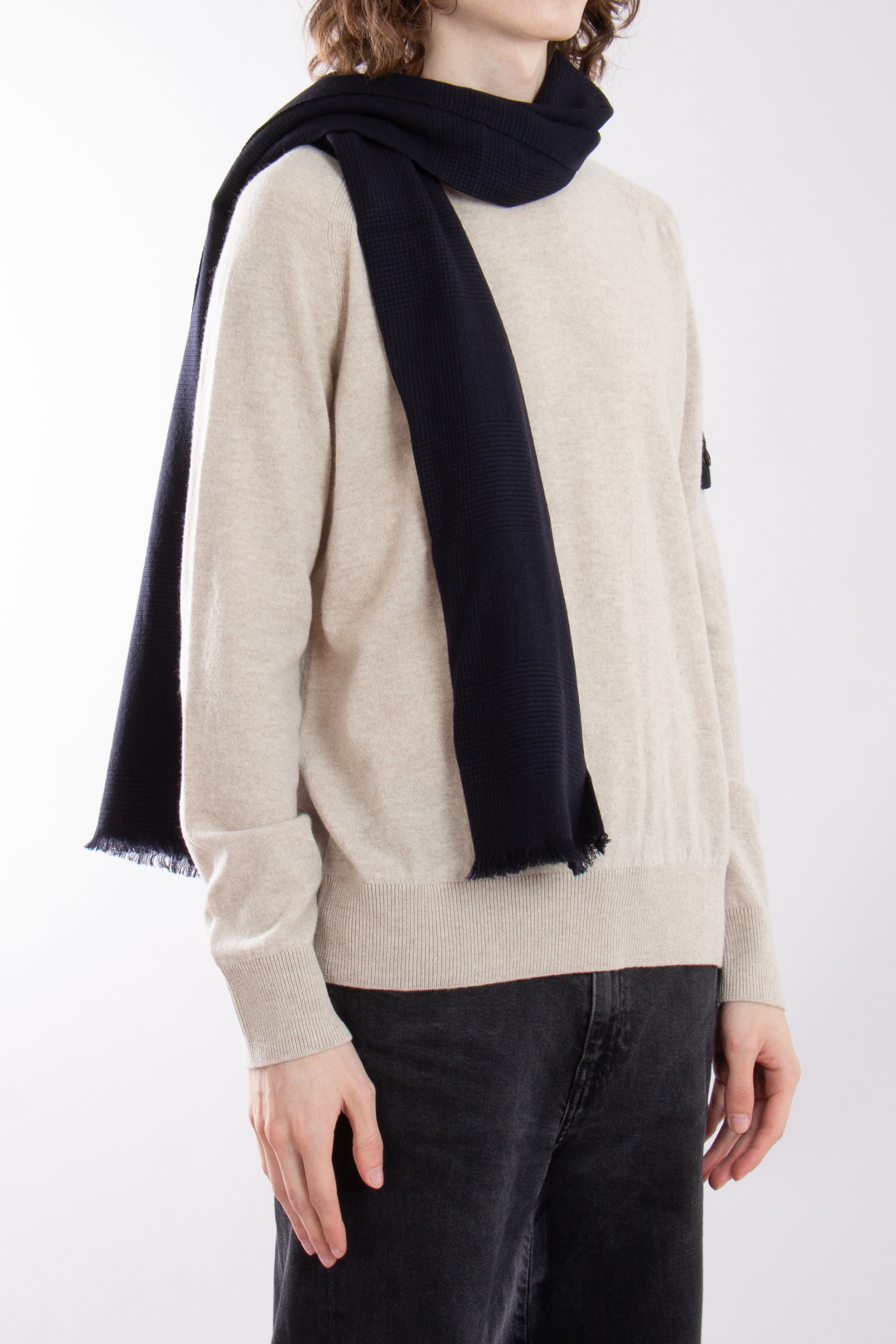 TOM FORD Prince Of Wales Wool Scarf