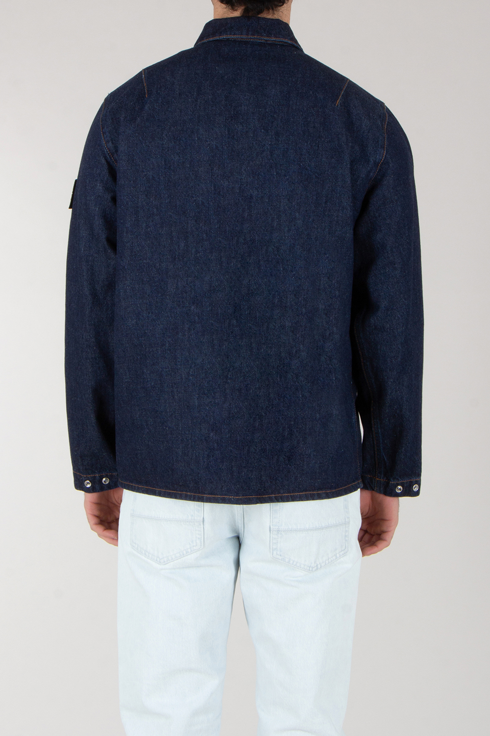 STONE ISLAND Regular Fit Rinsed Organic Cotton Denim Jacket