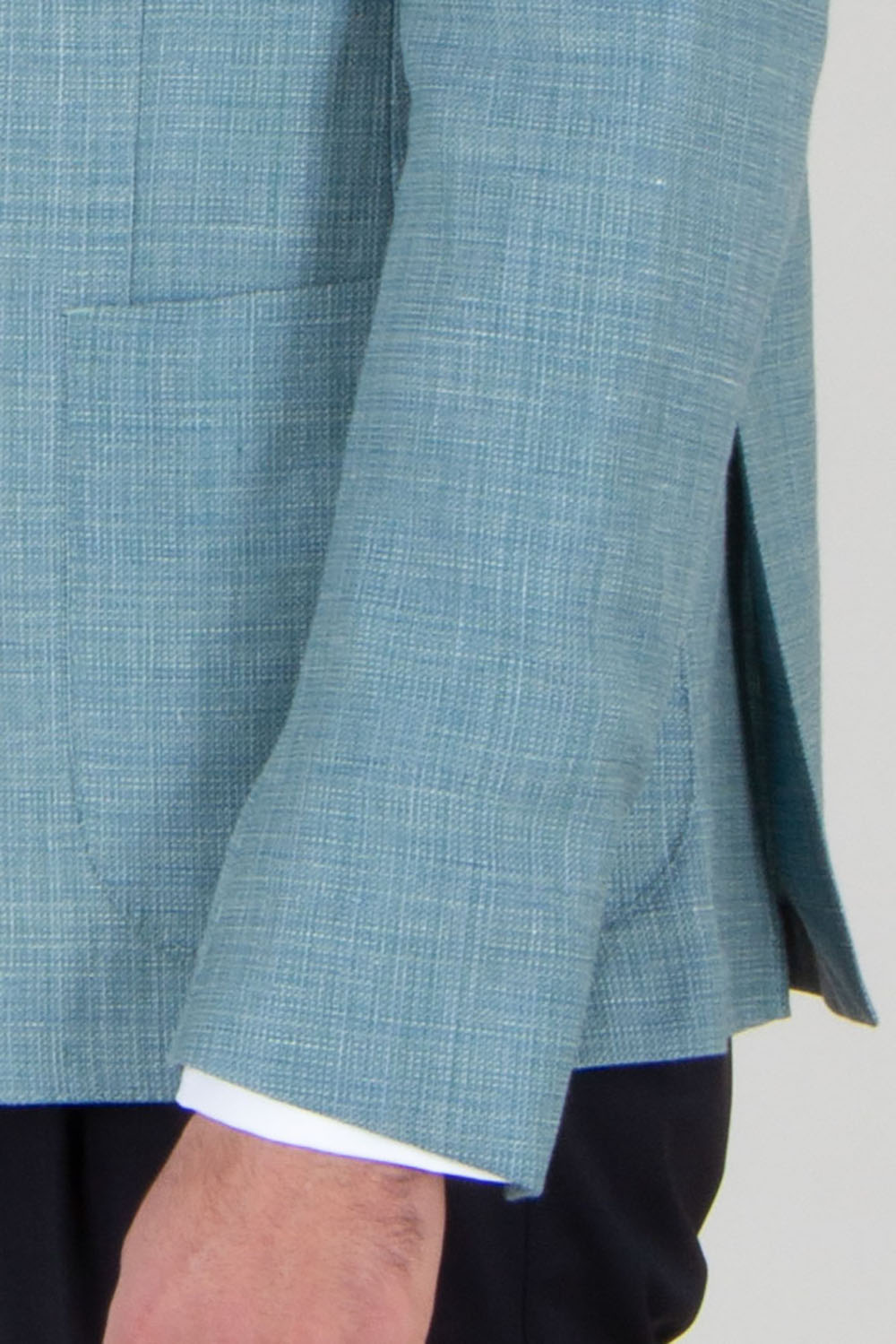 DRESSLER Regular Fit Virgin Wool-Linen Blend Jacket Sawyer