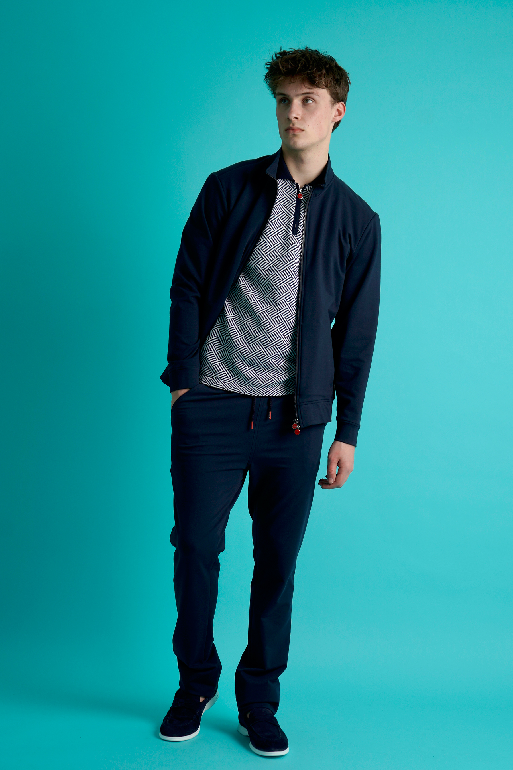KITON Cotton Stretch Zip-Up Sweatshirt Blazer, Mantel, Jacke, Hosen, Formelle Kleidung
