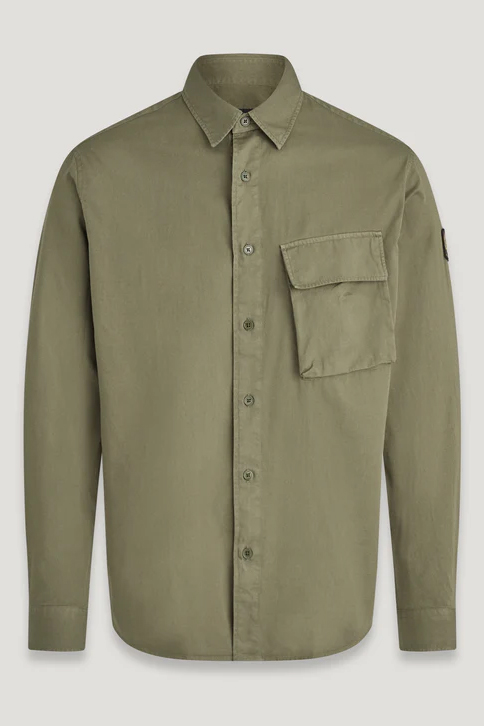 BELSTAFF Piece Dyed Cotton Shirt Scale
