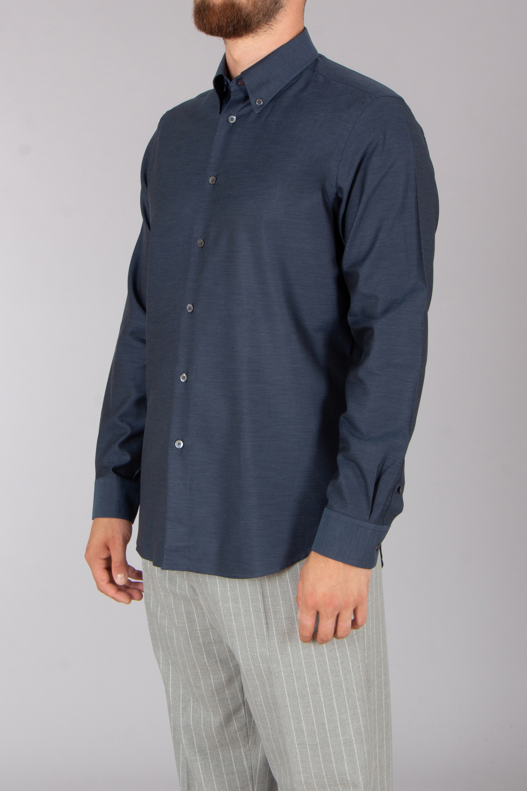 PAUL SMITH Casual Fit Cotton Twill Button-Down Shirt Hemd, Langarm, Kleid, Hemd, Hosen, Mantel