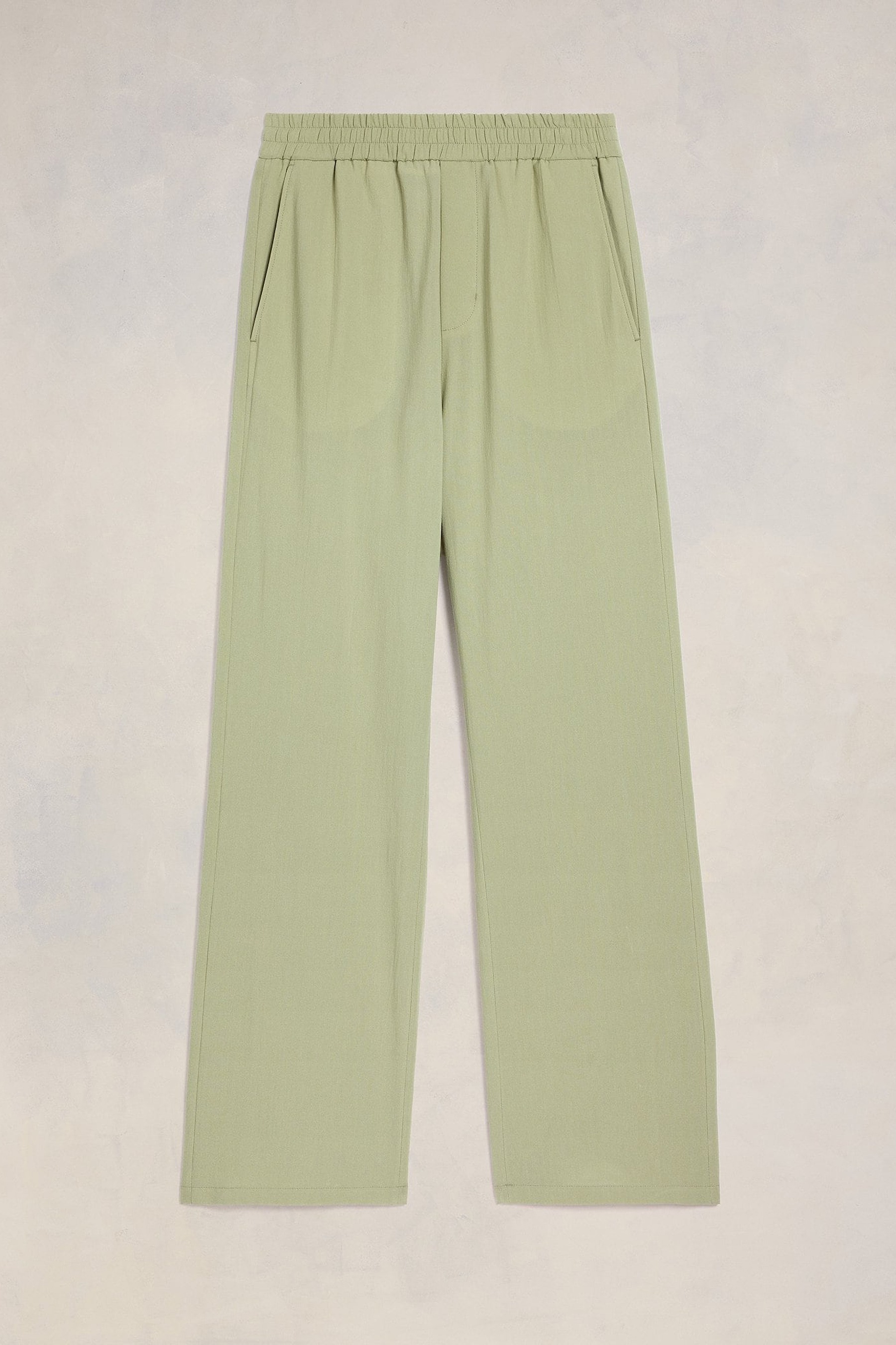 AMI PARIS Wide Leg Cotton Crepe Pants AMI PARIS Wide Leg Cotton Crepe Pants