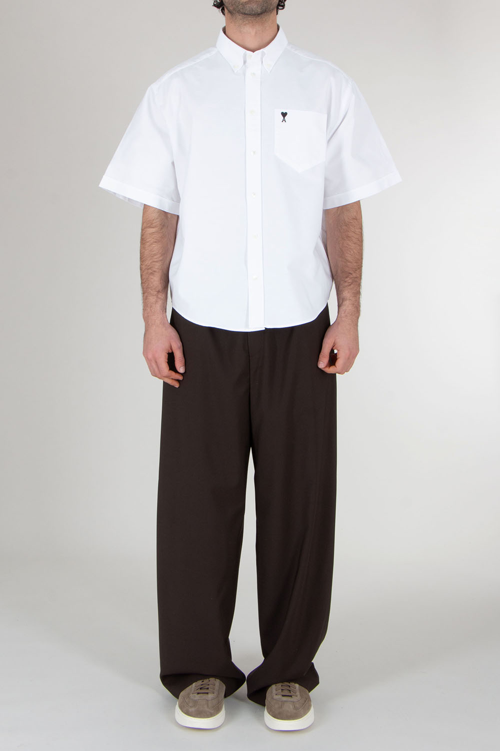 AMI PARIS Oversized Fit Short Sleeve Shirt