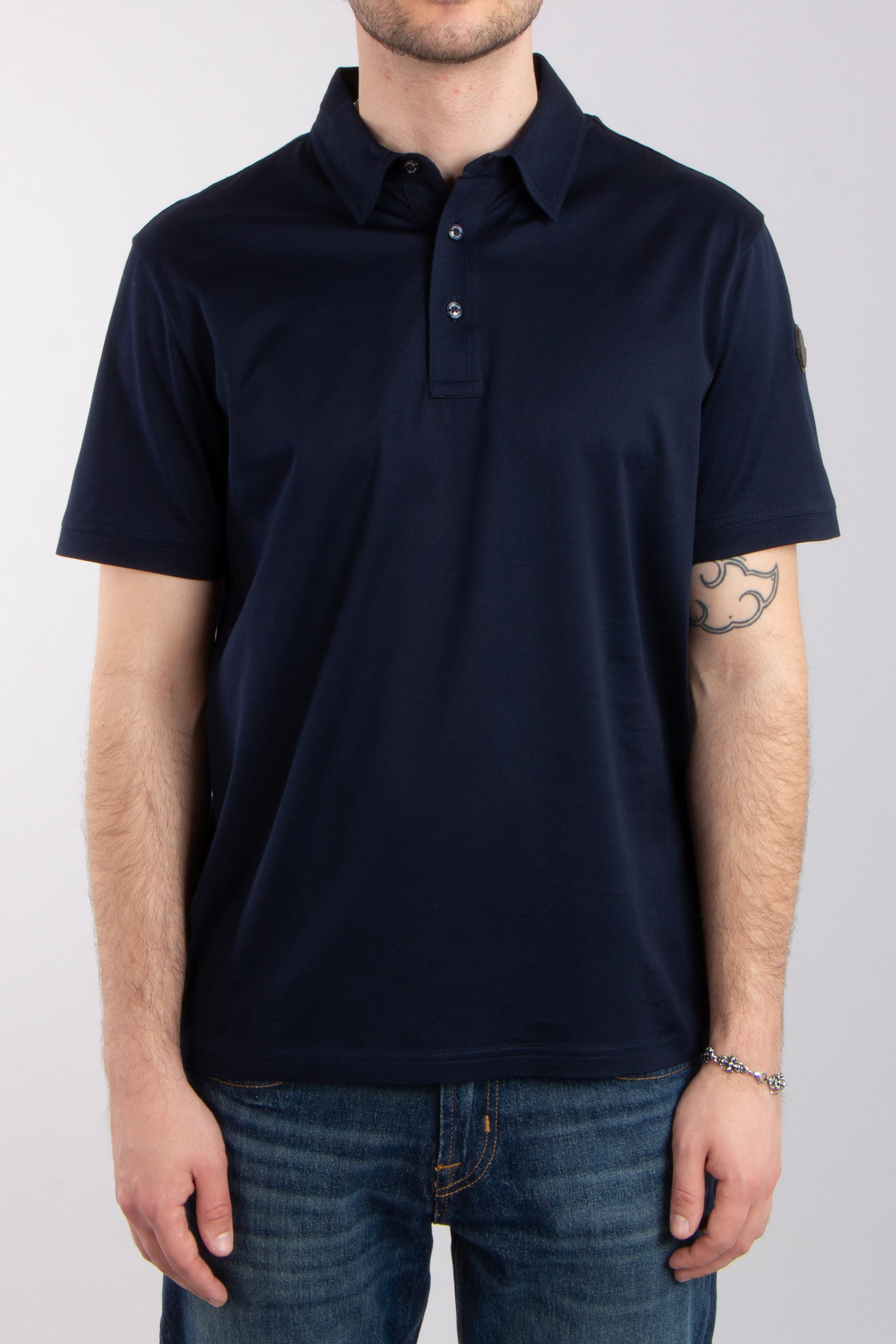 MONCLER Cotton Jersey Polo Shirt