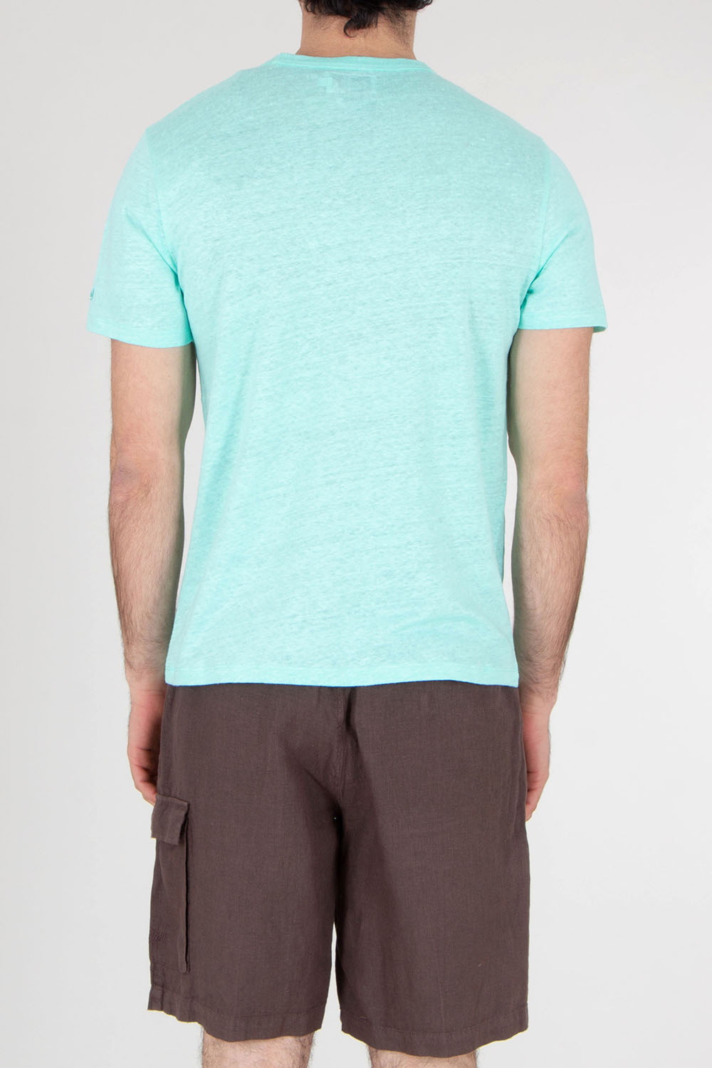 MC 2 SAINT BARTH Regular Fit Linen Jersey T-Shirt Ecstasea