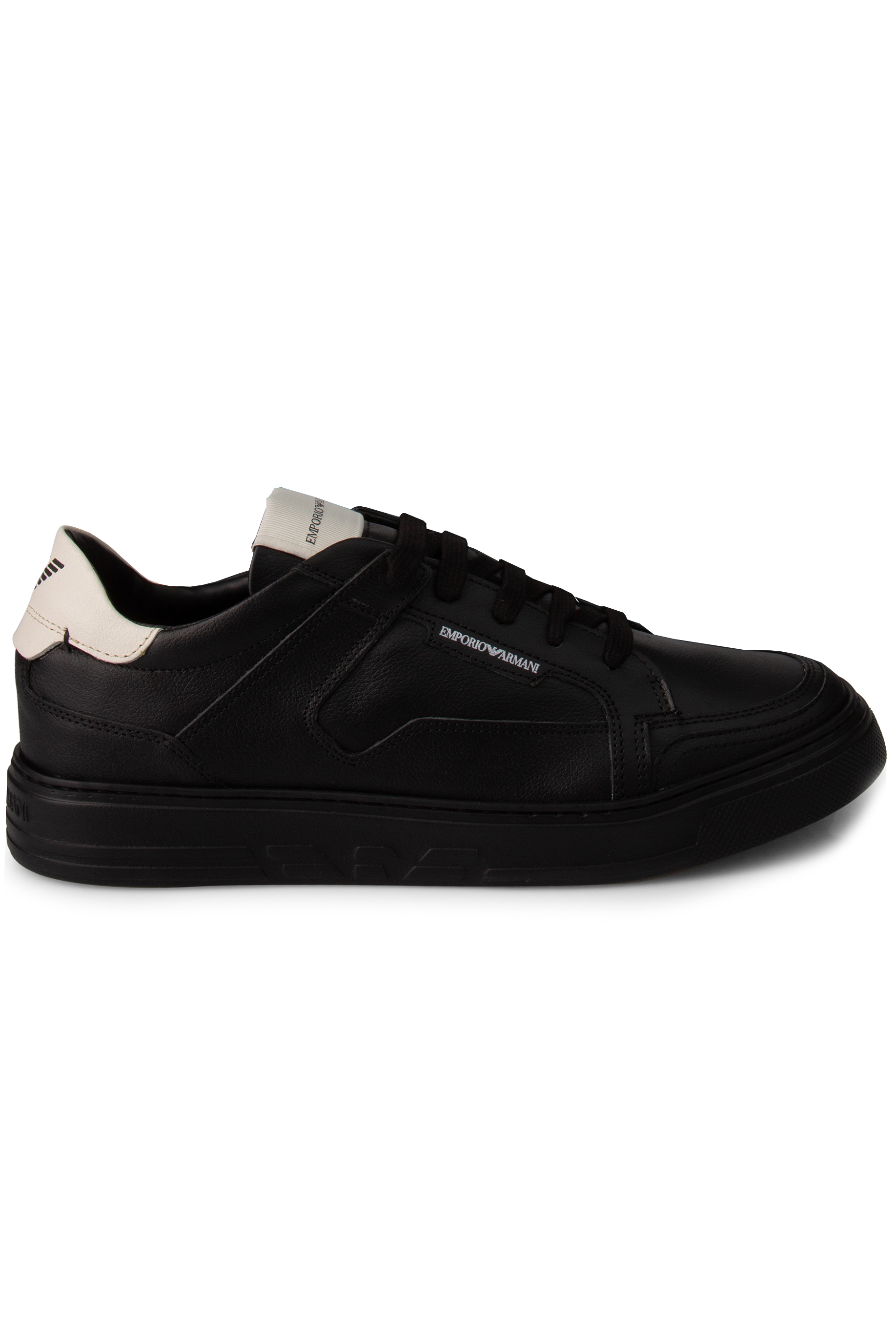 EMPORIO ARMANI Hammered Leather Sneakers EMPORIO ARMANI Hammered Leather Sneakers