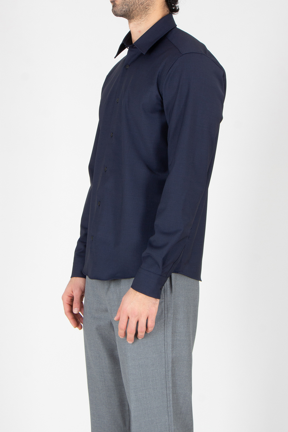 BOSS Regular Fit Performance Stretch Virgin Wool Blend Shirt P-Liam