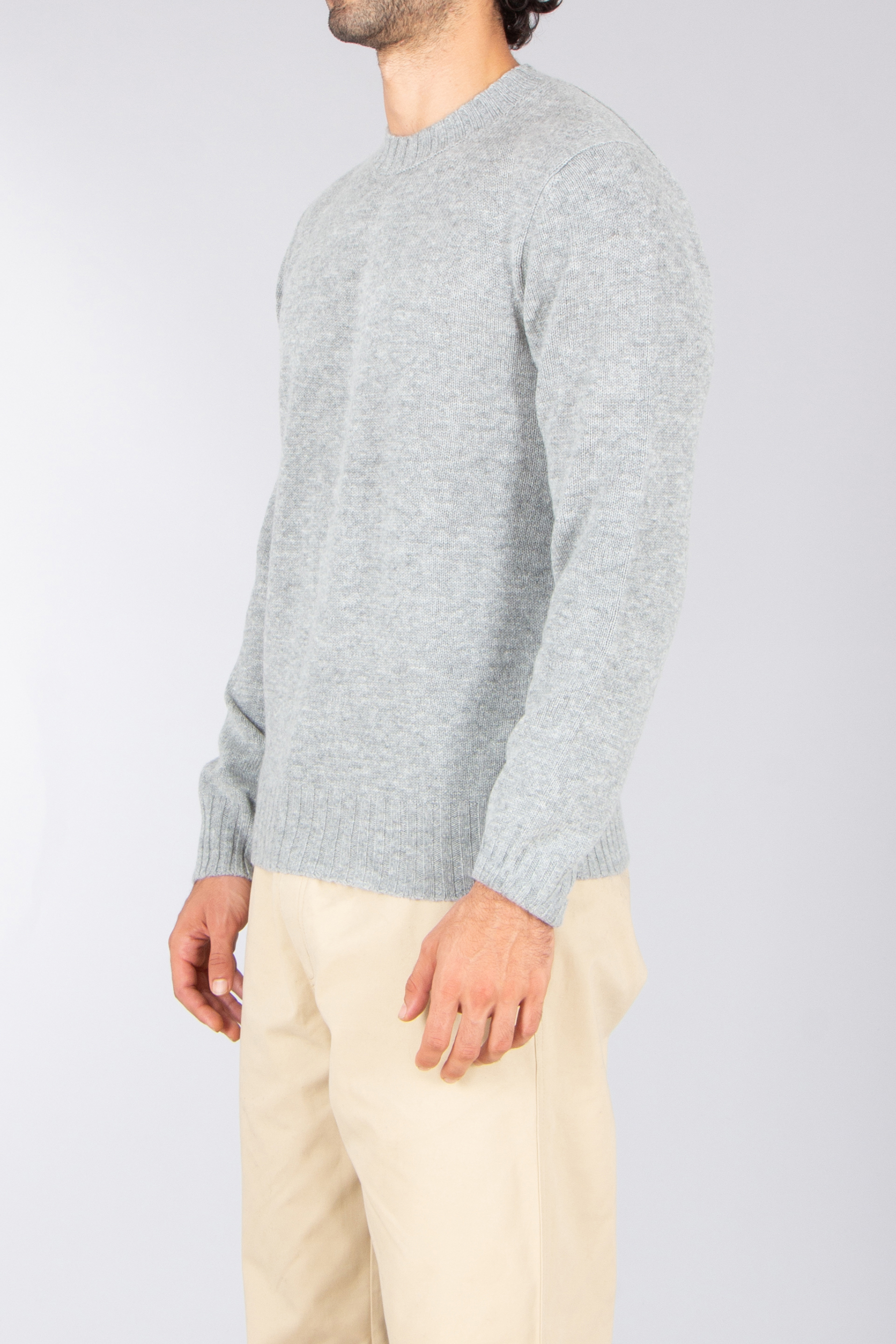 ALLUDE Regular Fit Virgin Wool-Cashmere Blend Round Neck Sweater Bekleidung, Langarm, Ärmel, Strickwaren, Pullover