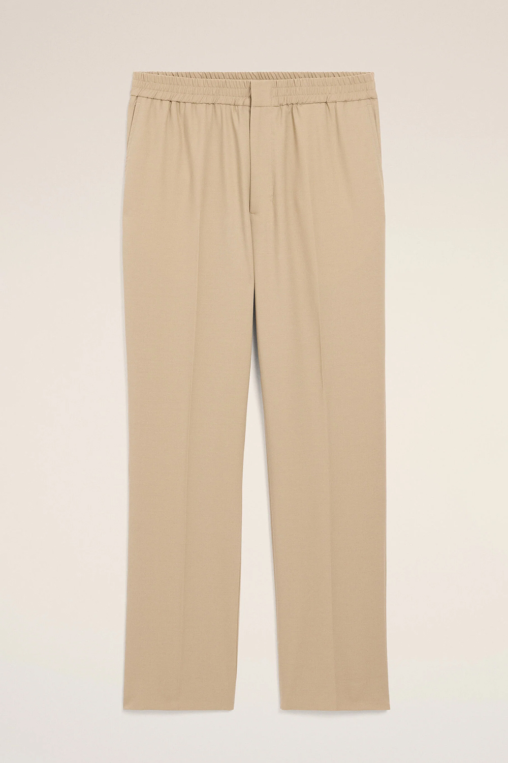AMI PARIS Straight Leg Virgin Wool Gabardine Pants