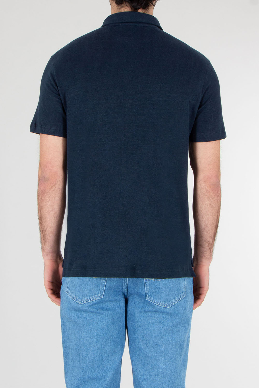 STEFAN BRANDT Regular Fit Linen Stretch Jersey Polo Shirt Laurin