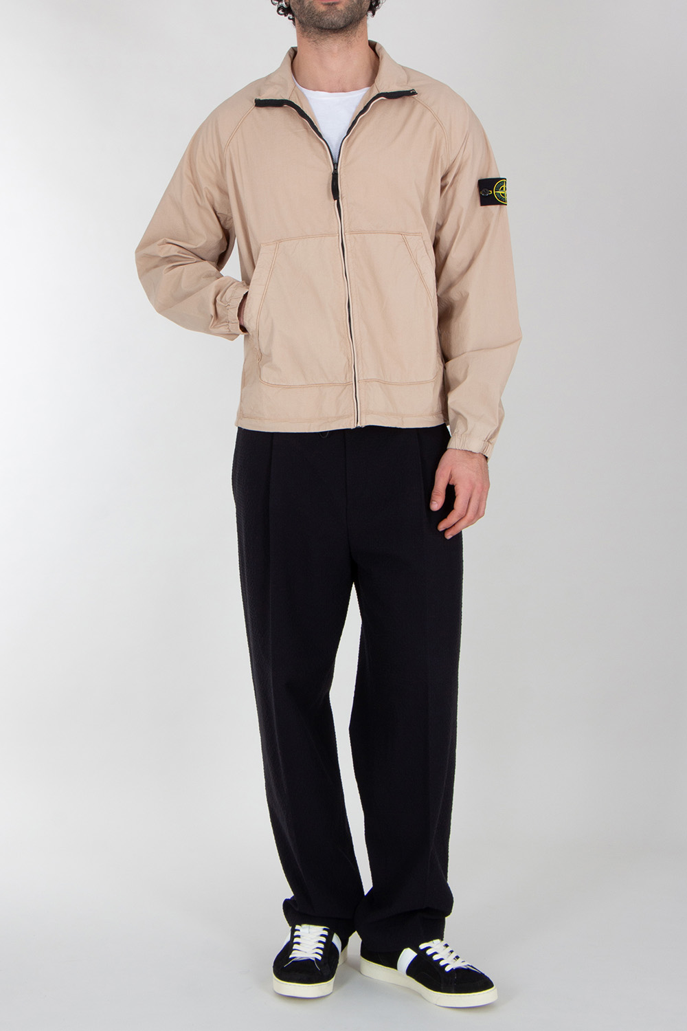 STONE ISLAND Relaxed Fit Cotton Track Jacket