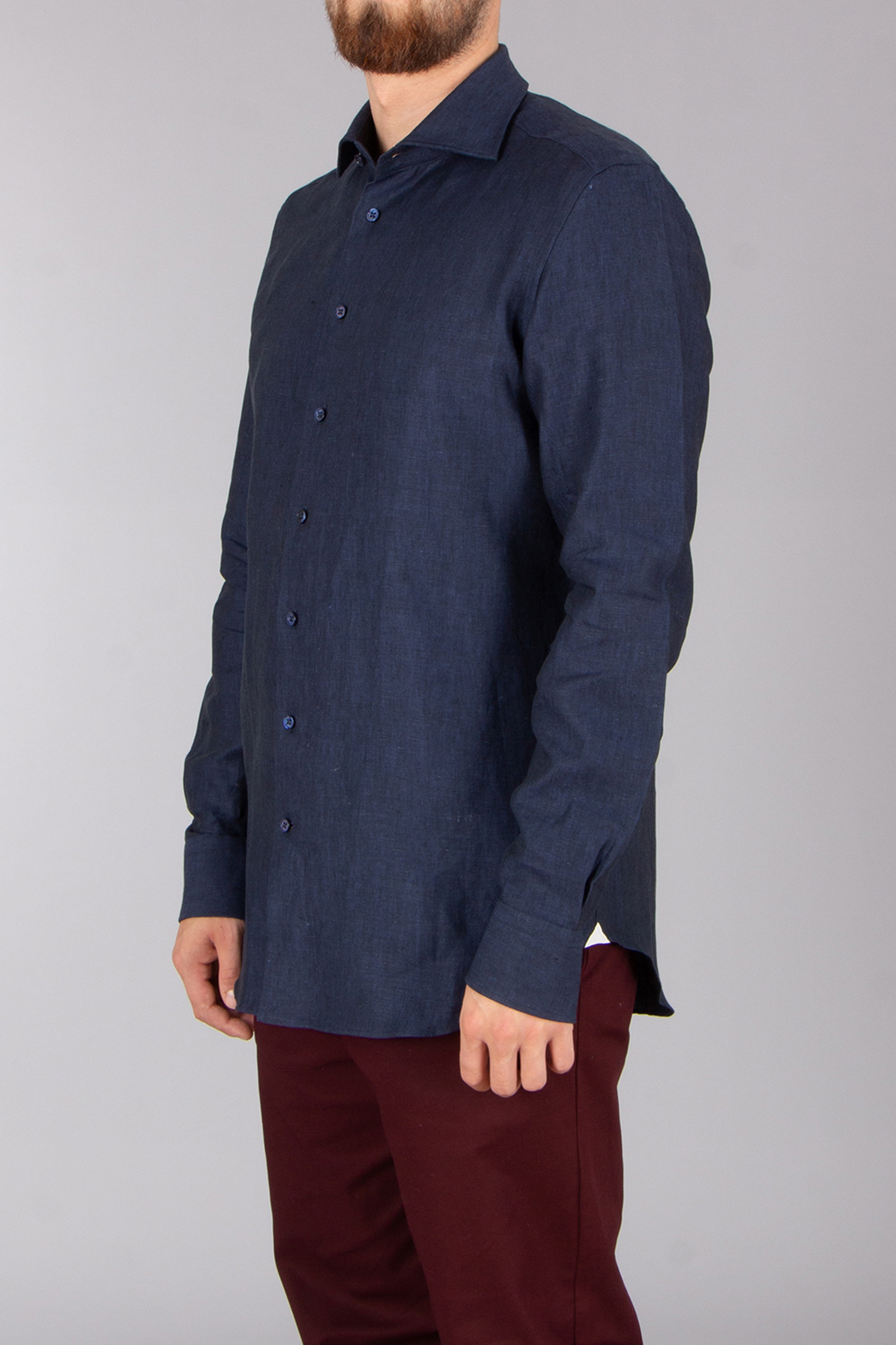 EMANUELE MAFFEIS Regular Fit Linen Shirt Eduardo Vaduz EMANUELE MAFFEIS Regular Fit Linen Shirt Eduardo Vaduz