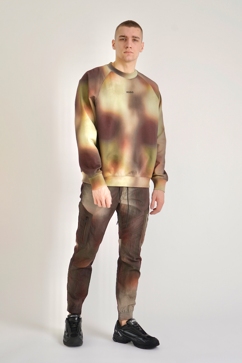 HUGO Printed Cotton Sweatshirt Dopiapo HUGO Printed Cotton Sweatshirt Dopiapo