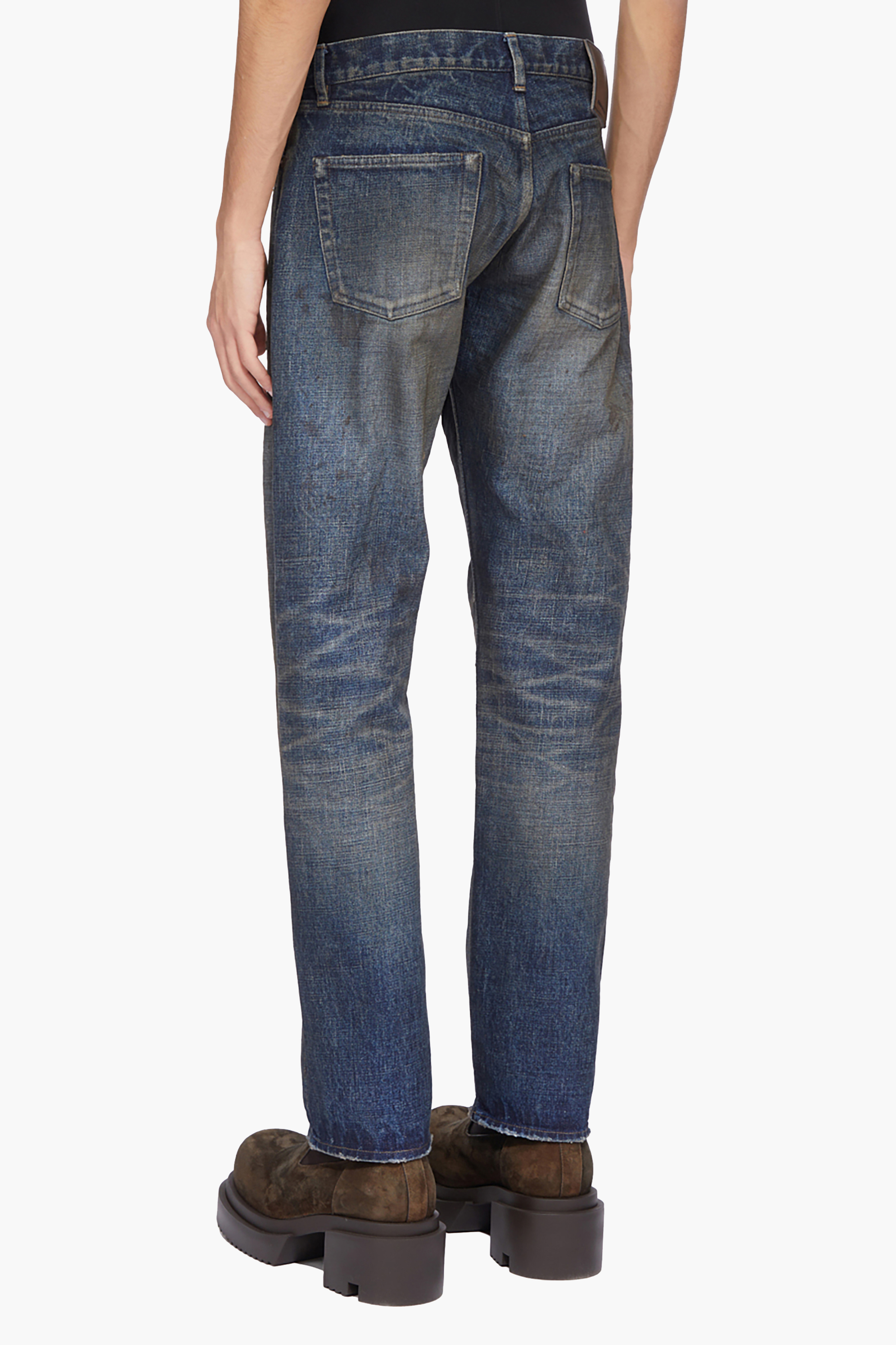 RICK OWENS DRKSHDW Kurdt Cut Cotton Denim Jeans Bekleidung, Jeans, Hosen