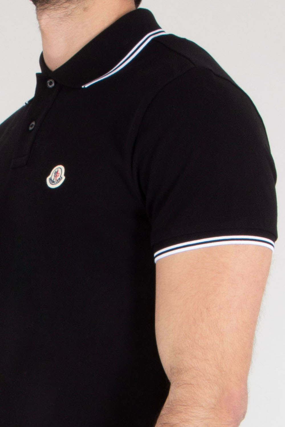 MONCLER Slim Fit Cotton Piqué Polo Shirt