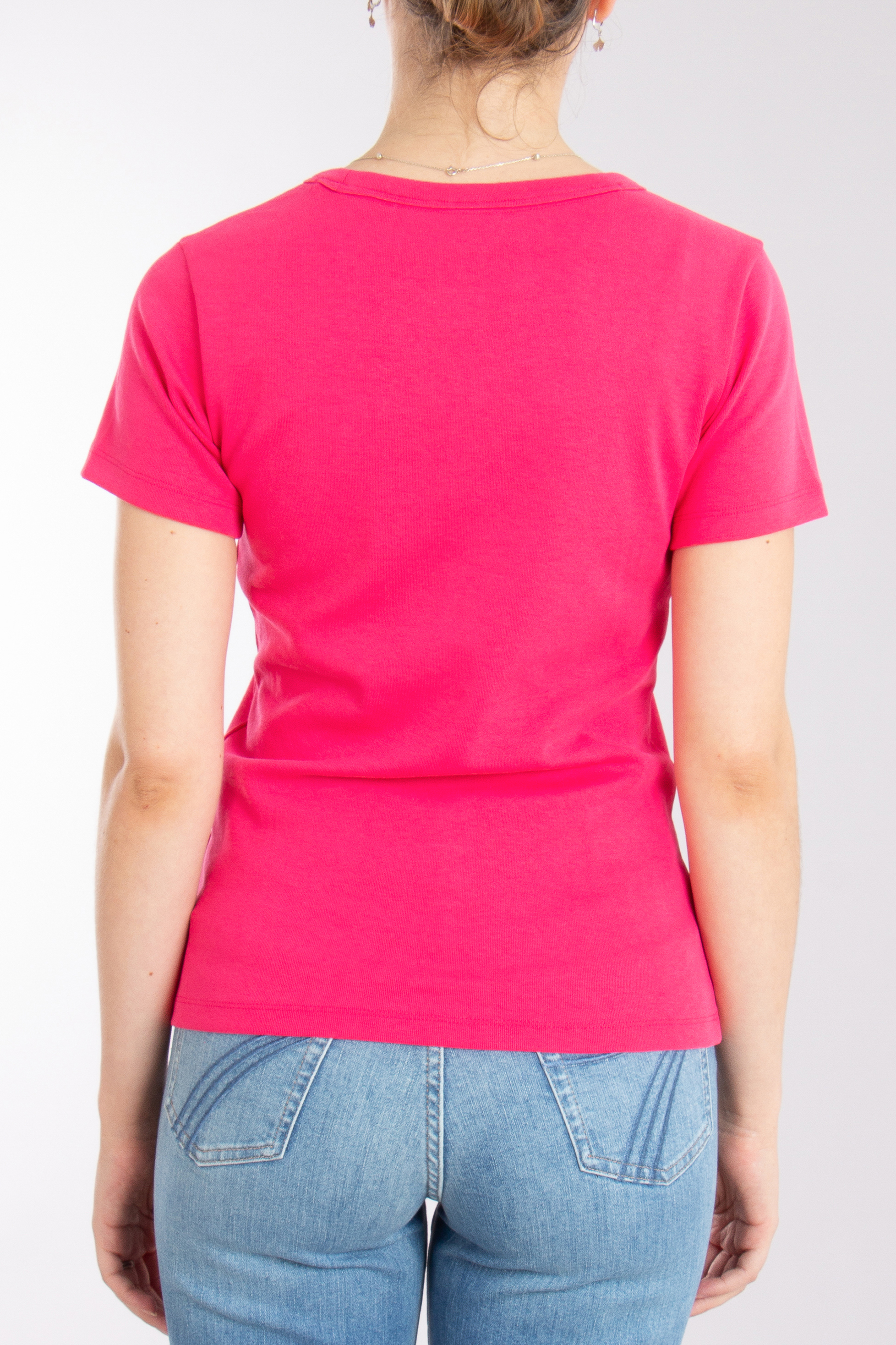 HUGO Embroidered Cotton Blend Stretch T-Shirt Deloris HUGO Embroidered Cotton Blend Stretch T-Shirt Deloris