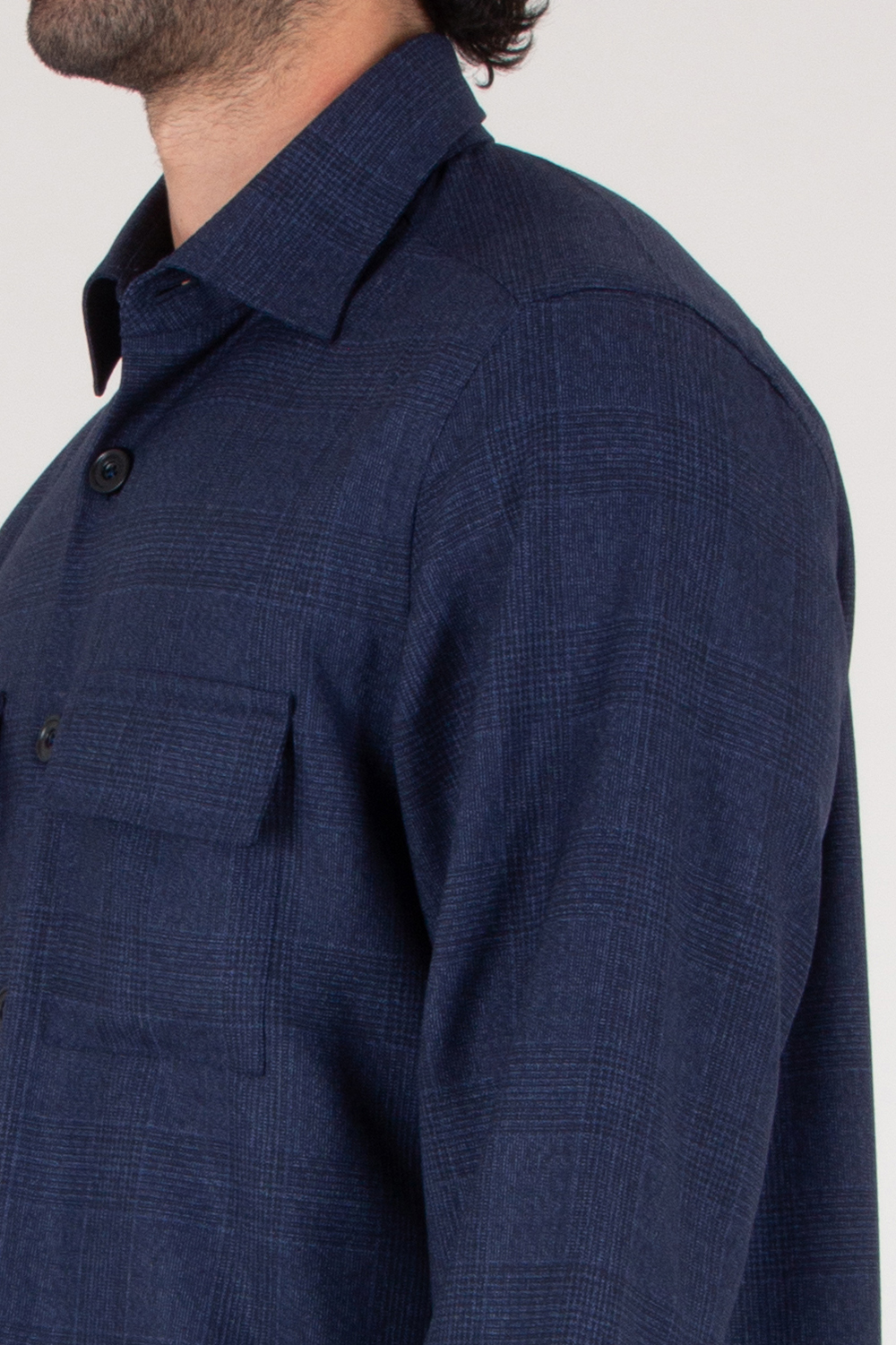 KITON Relaxed Fit Virgin Wool Overshirt