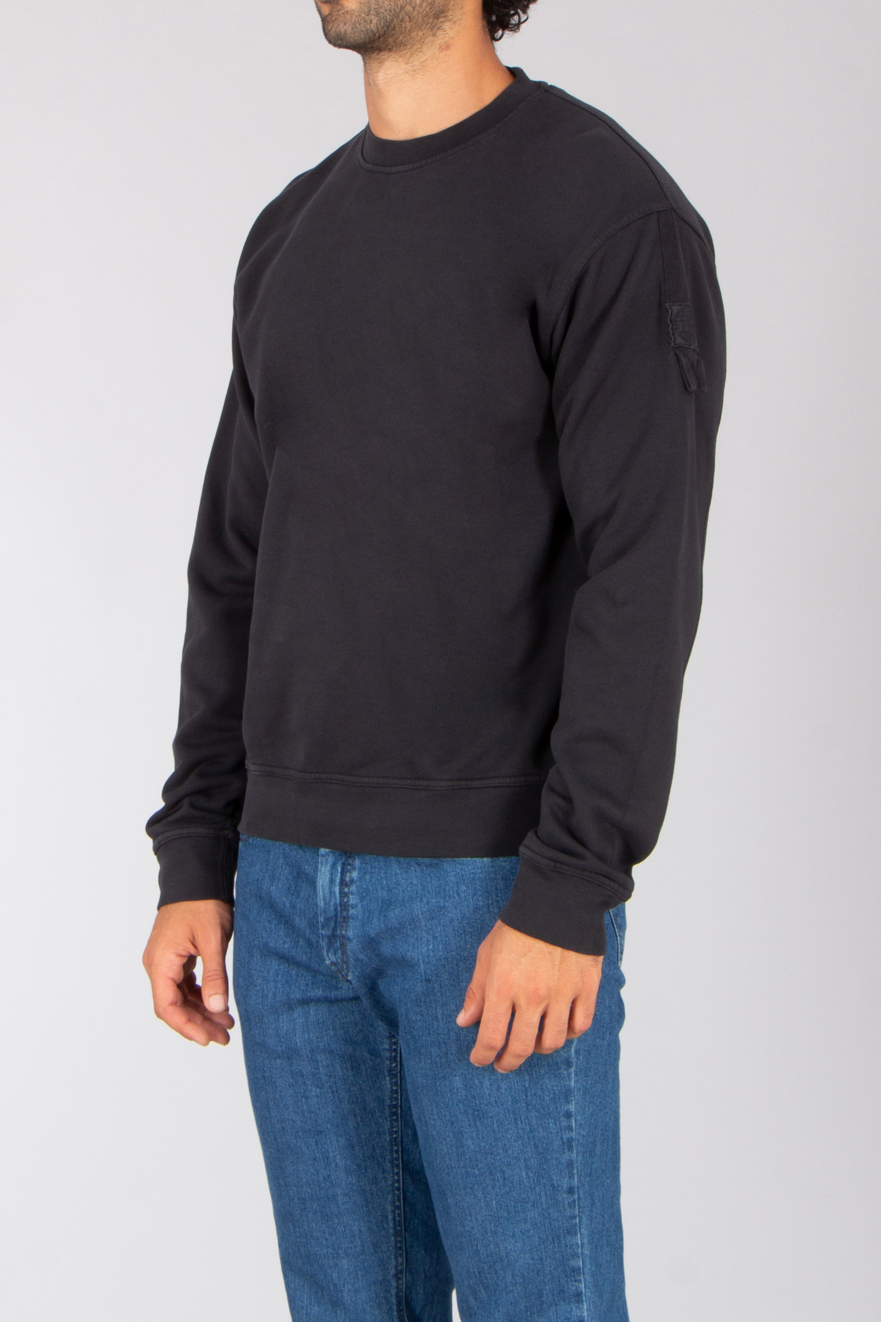 ST-95 Oversized Fit Organic Cotton French Terry Sweatshirt Luna Nucleo Langarm, Ärmel, Hosen, Pullover, Sweatshirt