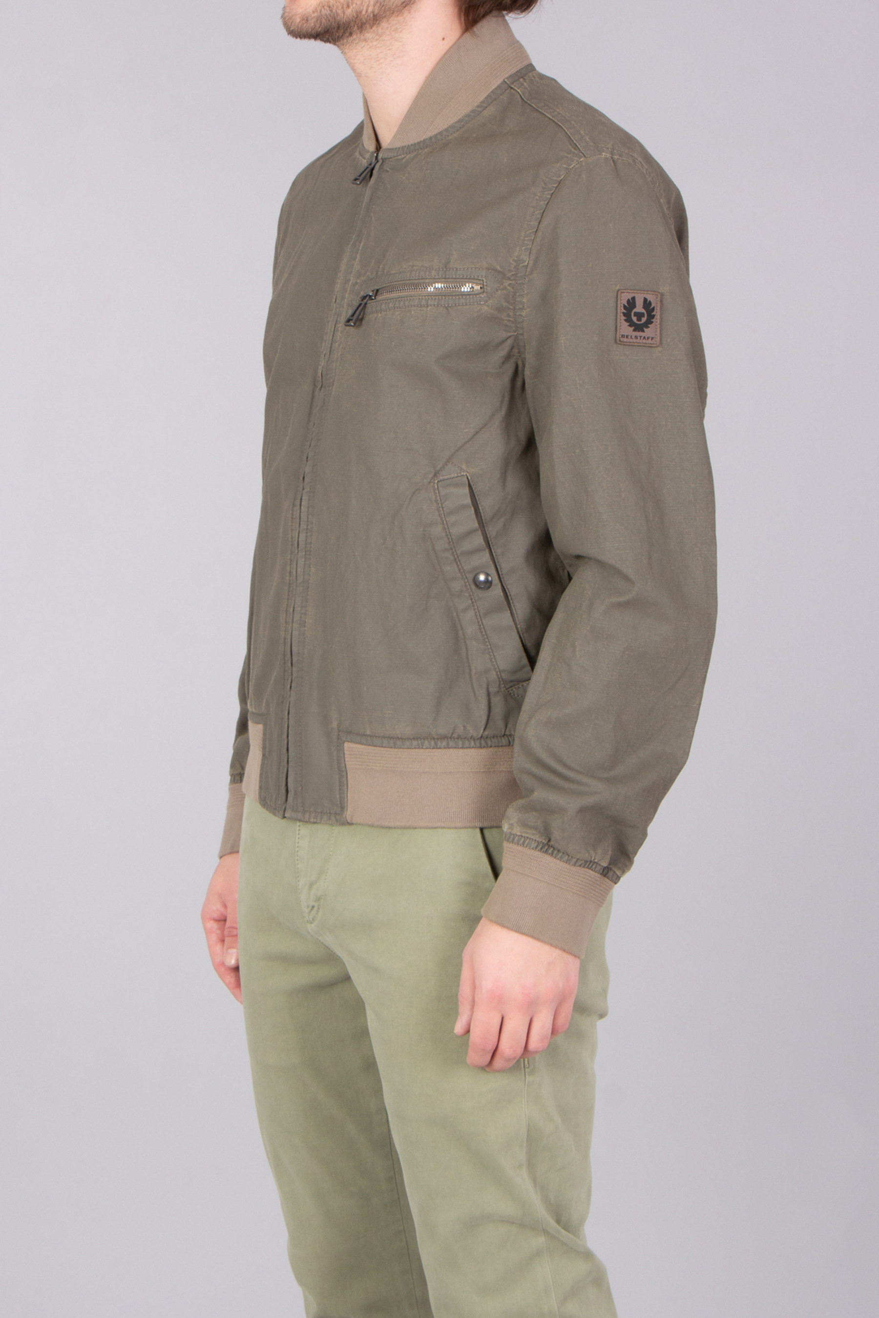 BELSTAFF Regular Fit Coated Cotton-Linen Blend Jacket Vantage BELSTAFF Regular Fit Coated Cotton-Linen Blend Jacket Vantage