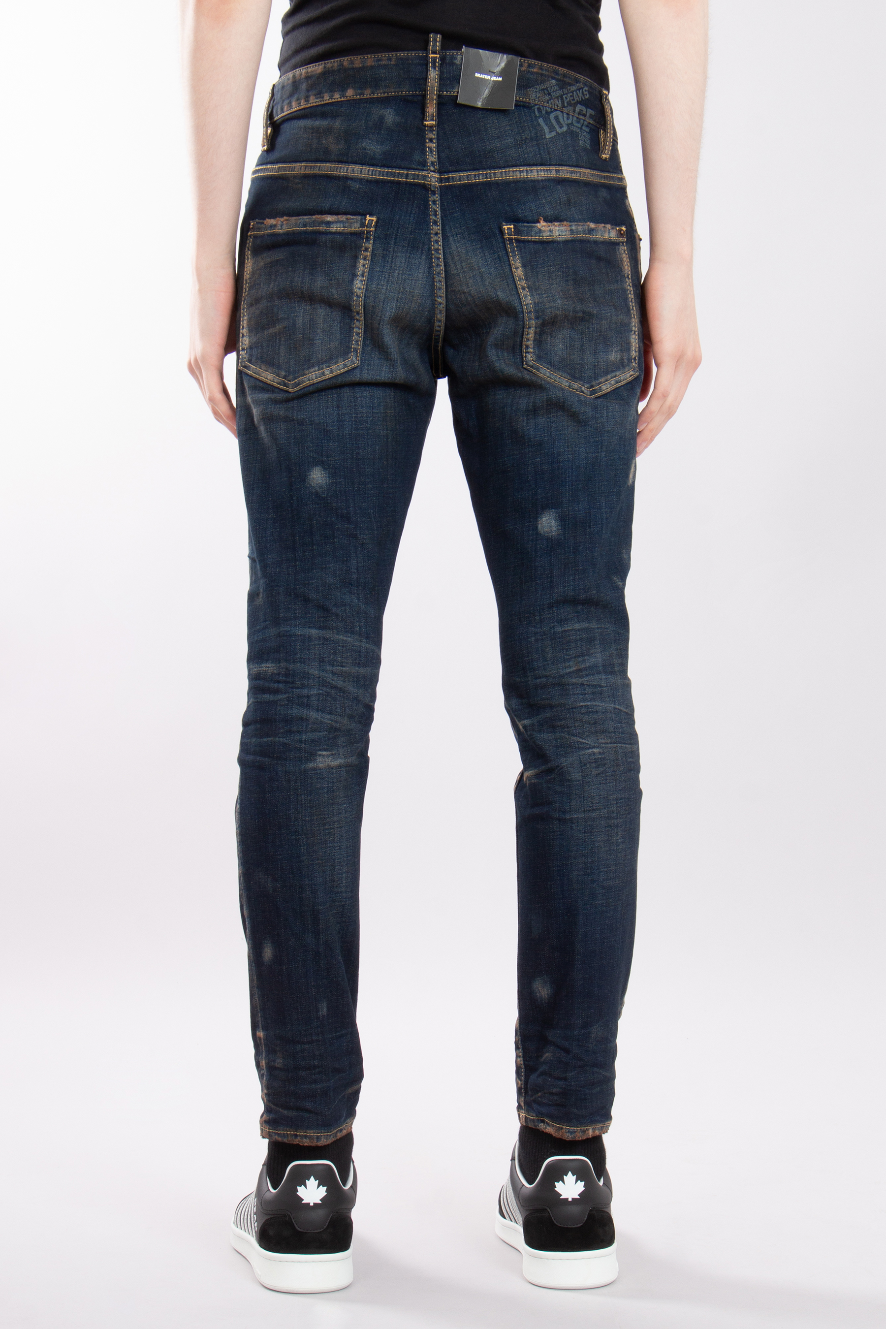 DSQUARED2 Cotton Stretch Denim Skater Jeans DSQUARED2 Cotton Stretch Denim Skater Jeans