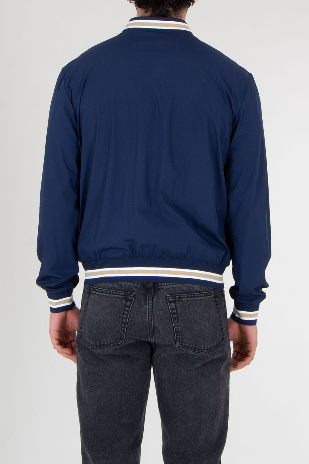 PAL ZILERI Regular Fit Nylon Bomber Jacket 