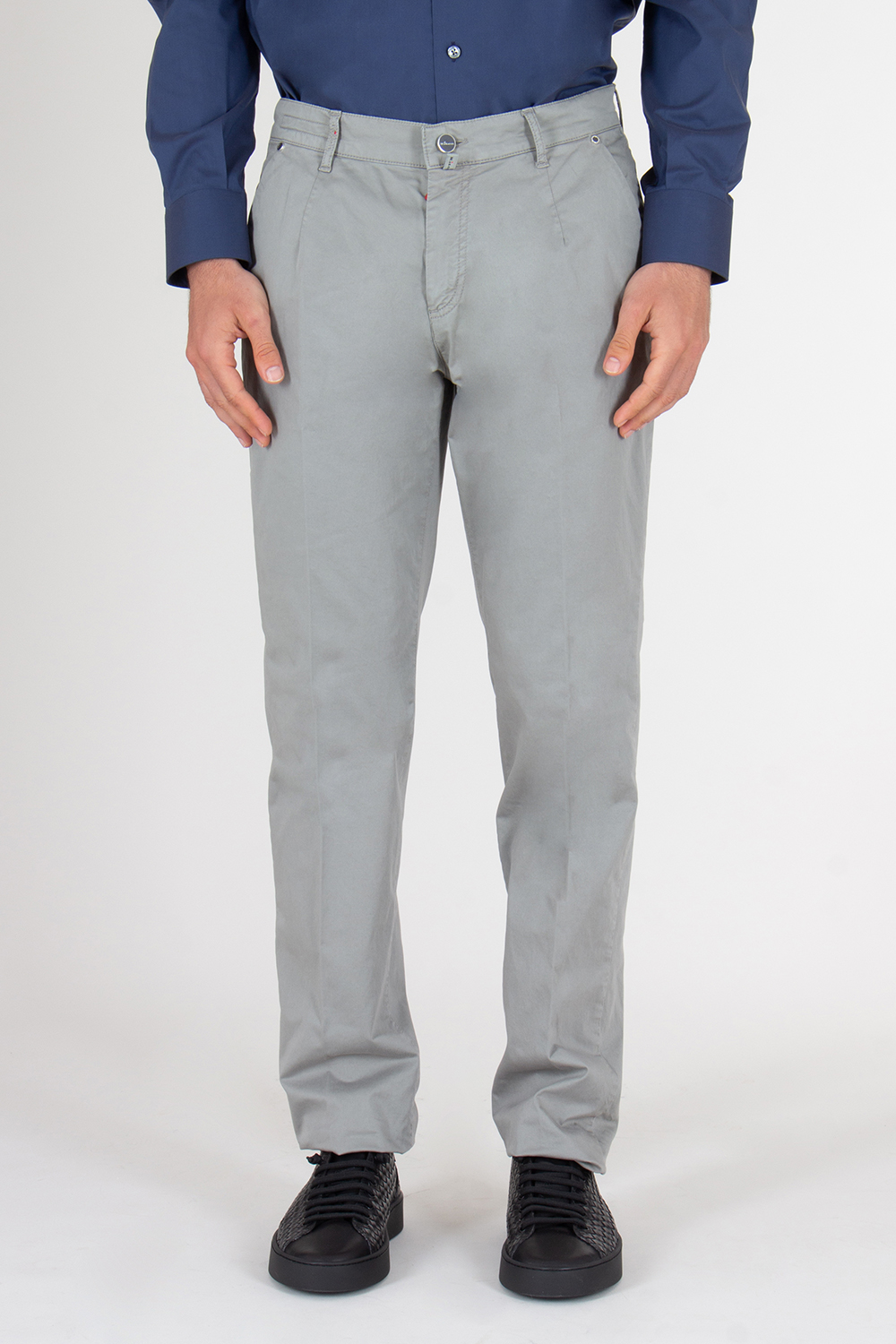 KITON Regular Fit Cotton Chino Trousers