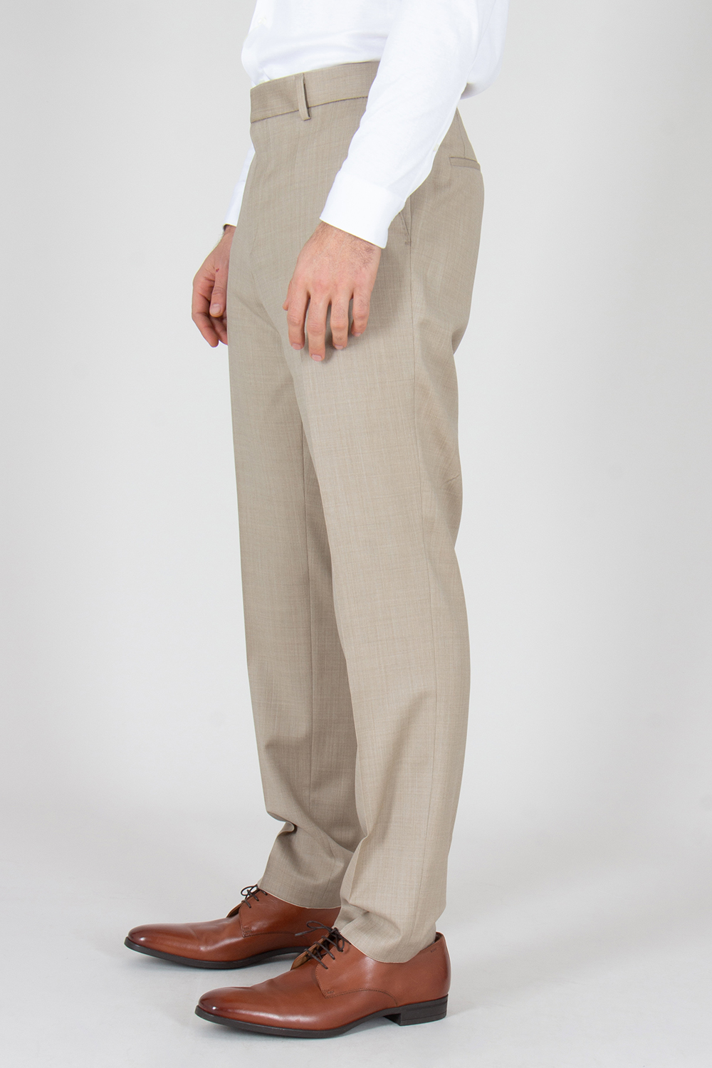 BOSS Slim Fit Super 102's Virgin Wool Serge Suit Pants H-Genius