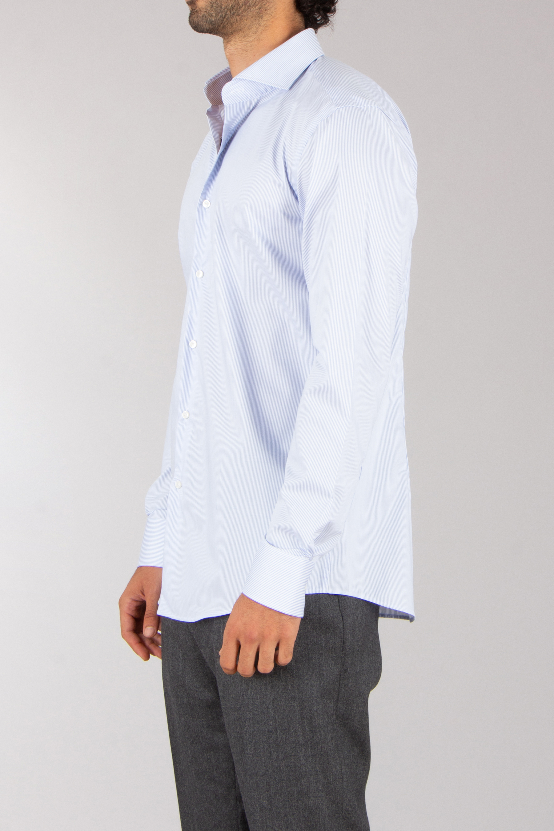 BOSS Slim Fit Striped Cotton Twill Shirt H-Hank Bekleidung, Hemd, Langarm, Ärmel, Kleid, Hemd