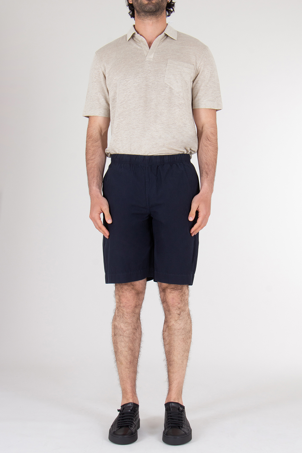 PAUL SMITH Regular Fit Organic Cotton Drawcord Shorts