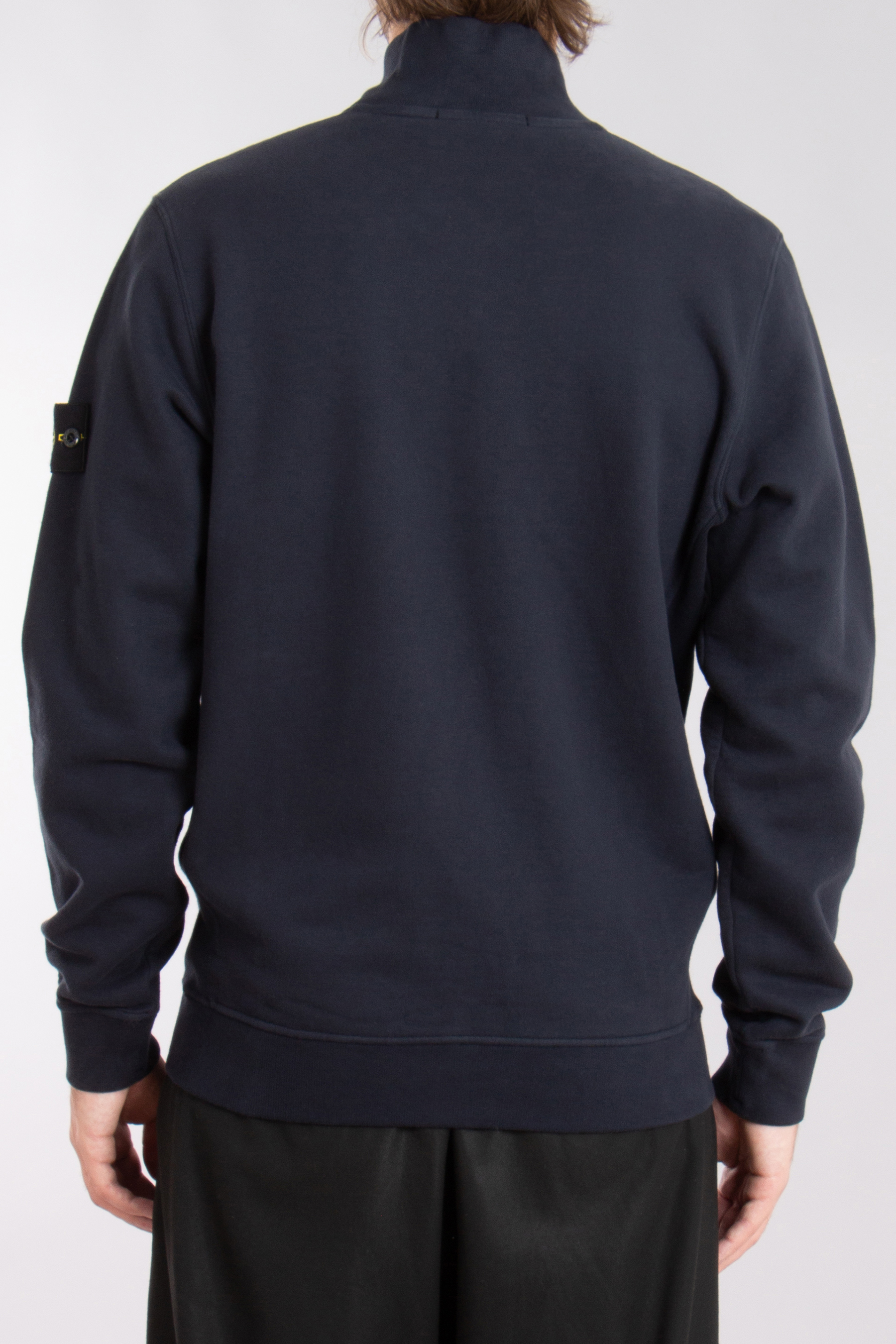 STONE ISLAND Organic Cotton Fleece Full Zip Sweatshirt STONE ISLAND Organic Cotton Fleece Full Zip Sweatshirt
