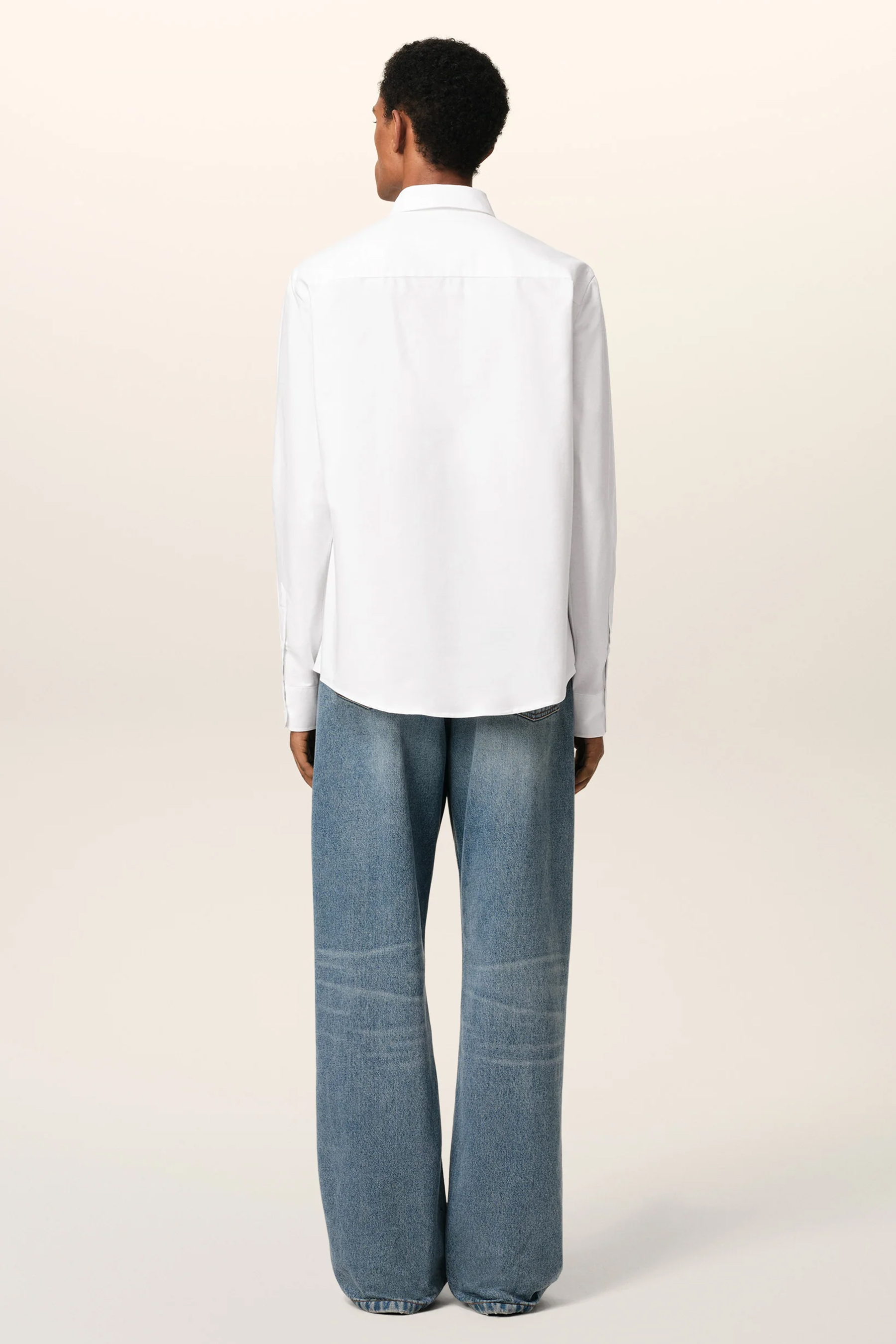 AMI PARIS Classic Fit Ami De Coeur Cotton Oxford Button-Down Shirt Hemd, Hosen, Mantel, Laborkittel, Langarm