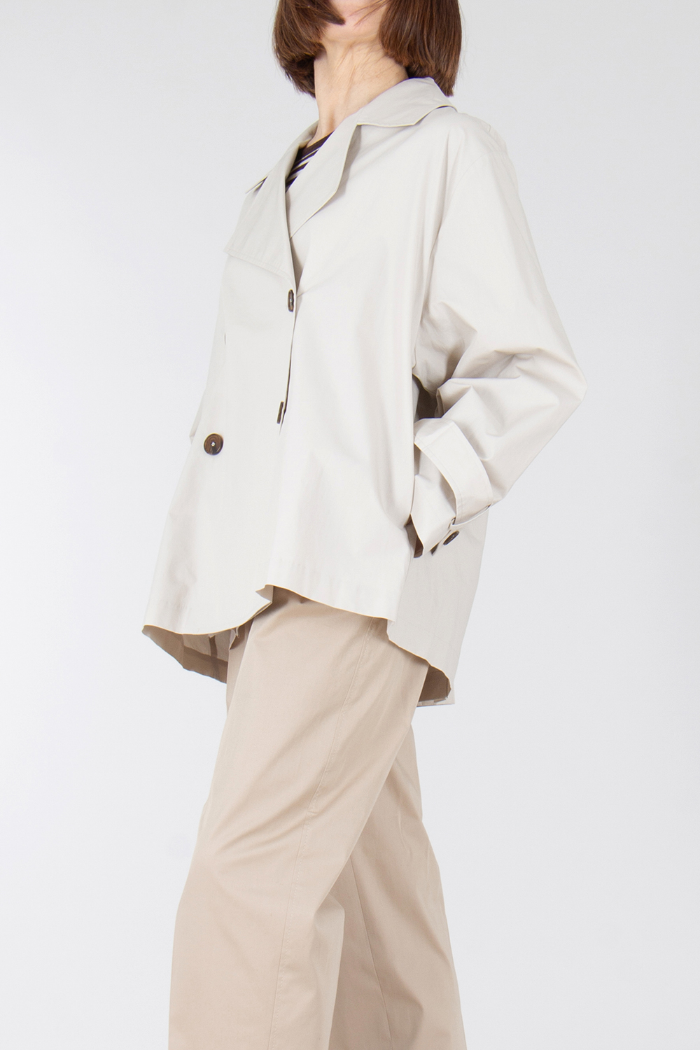 VAN LAACK Modern Fit Cotton Poplin Caban Jelda