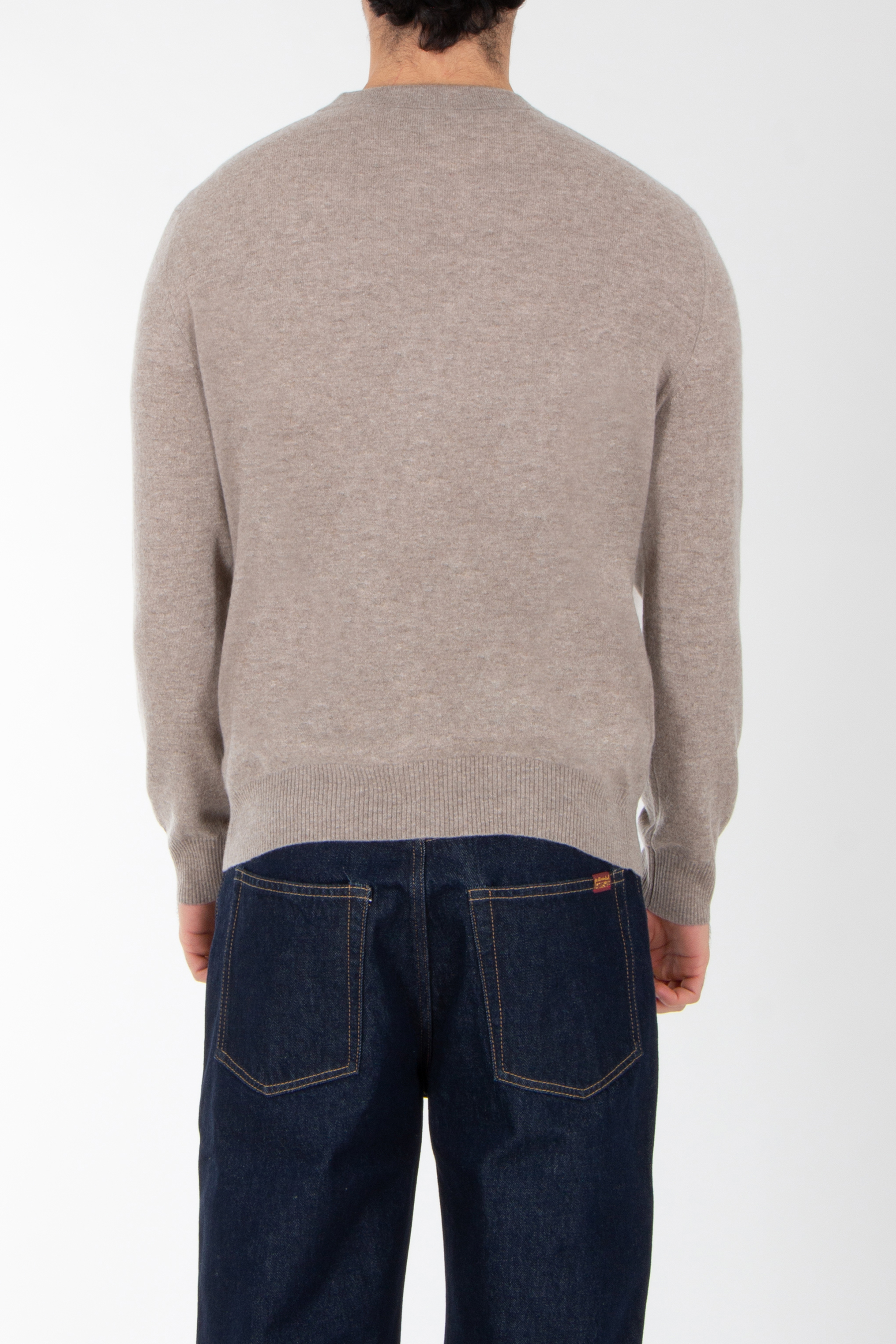 Jeanshose, Pullover, Langarm, Mann, Person