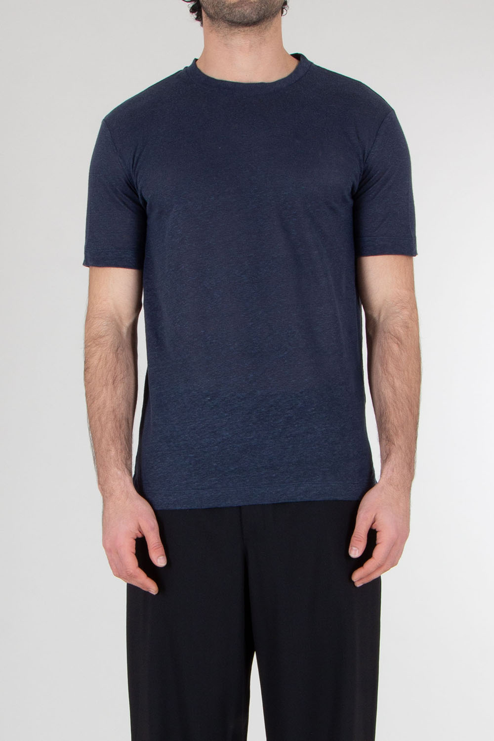 AURÉLIEN Slim Fit Linen Jersey T-Shirt