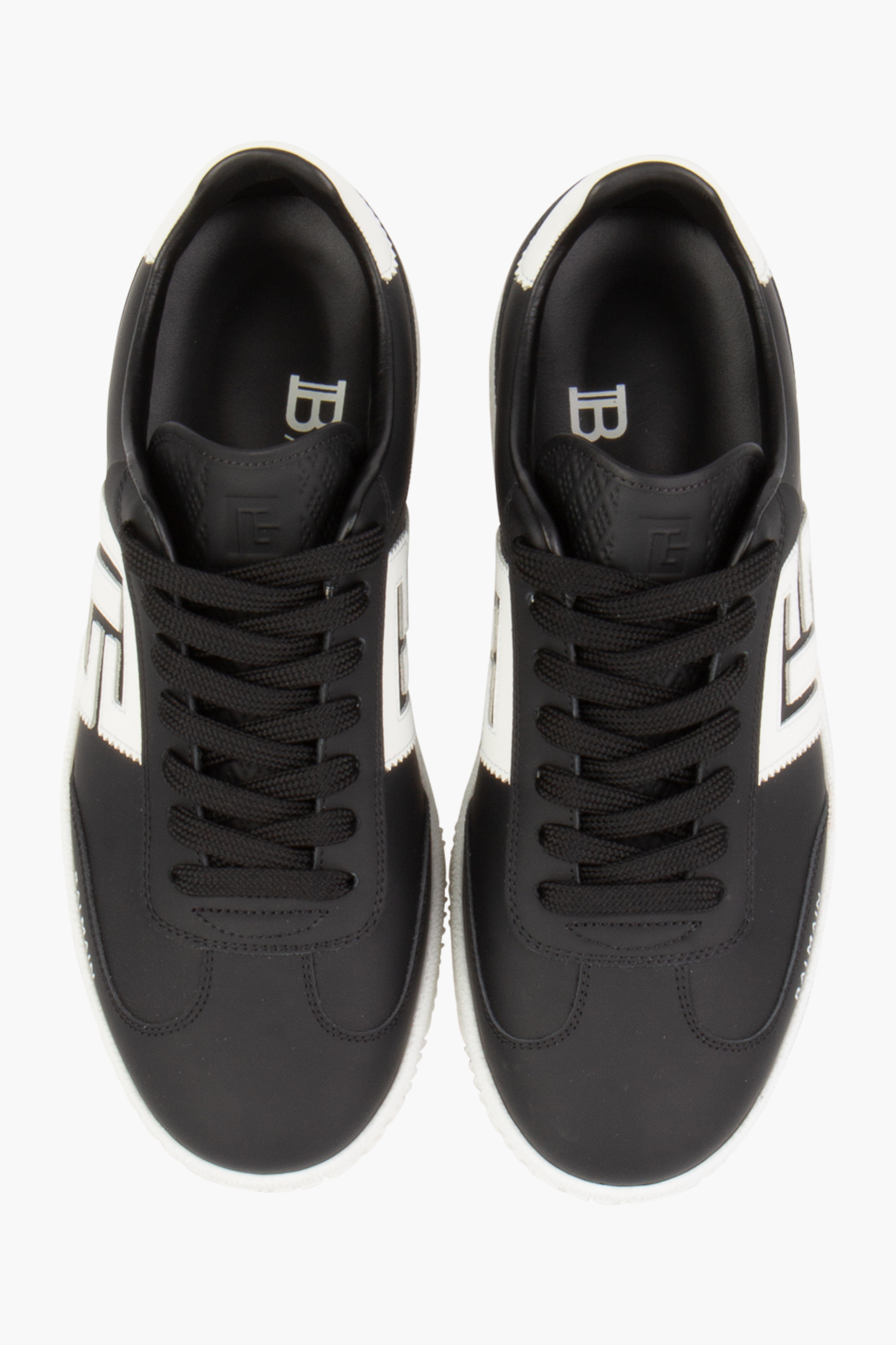 BALMAIN Leather Sneakers Swan BALMAIN Leather Sneakers Swan
