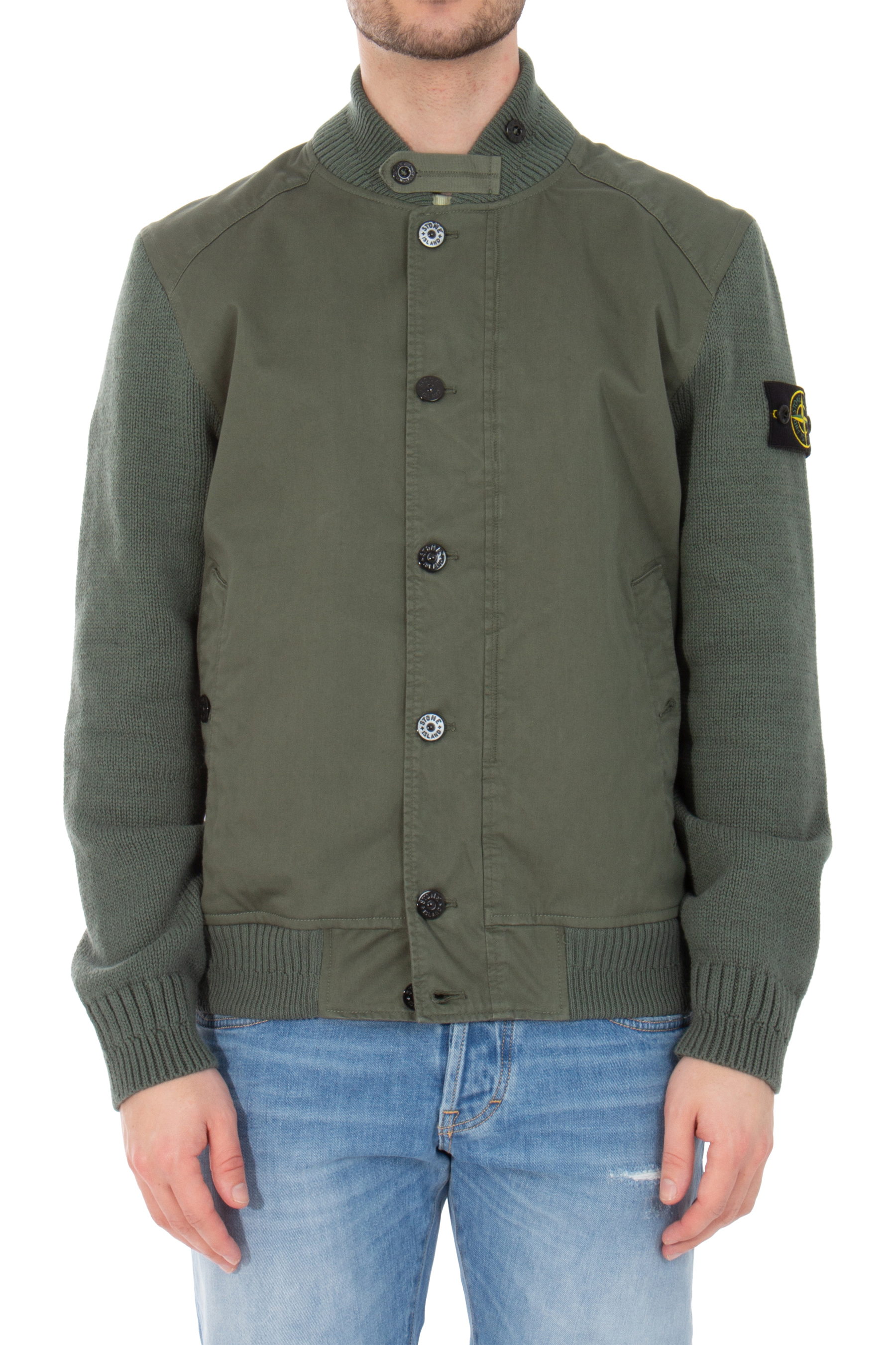 STONE ISLAND Bio-Raso With Bio-Alloy Light Cover-TC & Knit Jacket STONE ISLAND Bio-Raso With Bio-Alloy Light Cover-TC & Knit Jacket