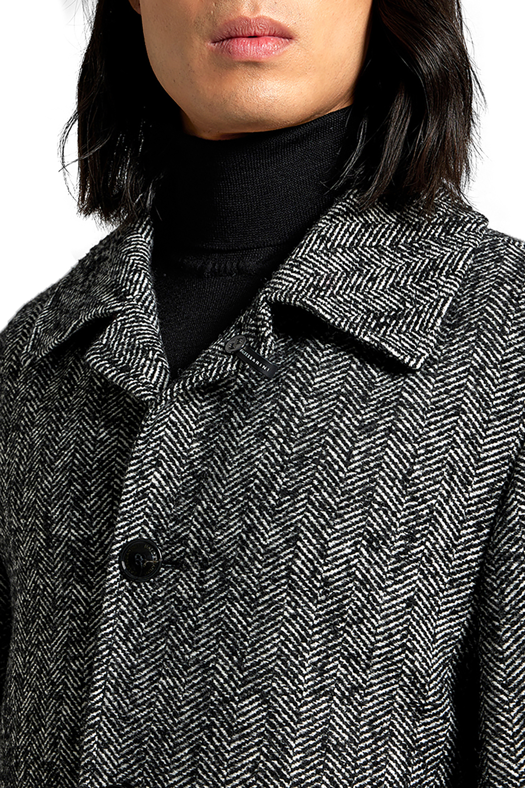 BALDESSARINI Patterned Wool Blend Coat Conner BALDESSARINI Patterned Wool Blend Coat Conner