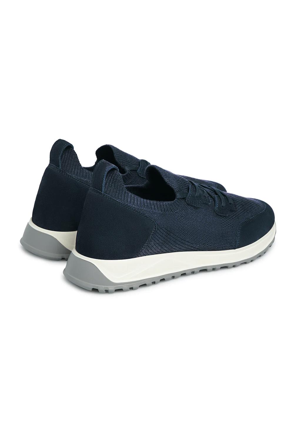 FABIANO RICCI Knit & Suede Sneakers Ron
