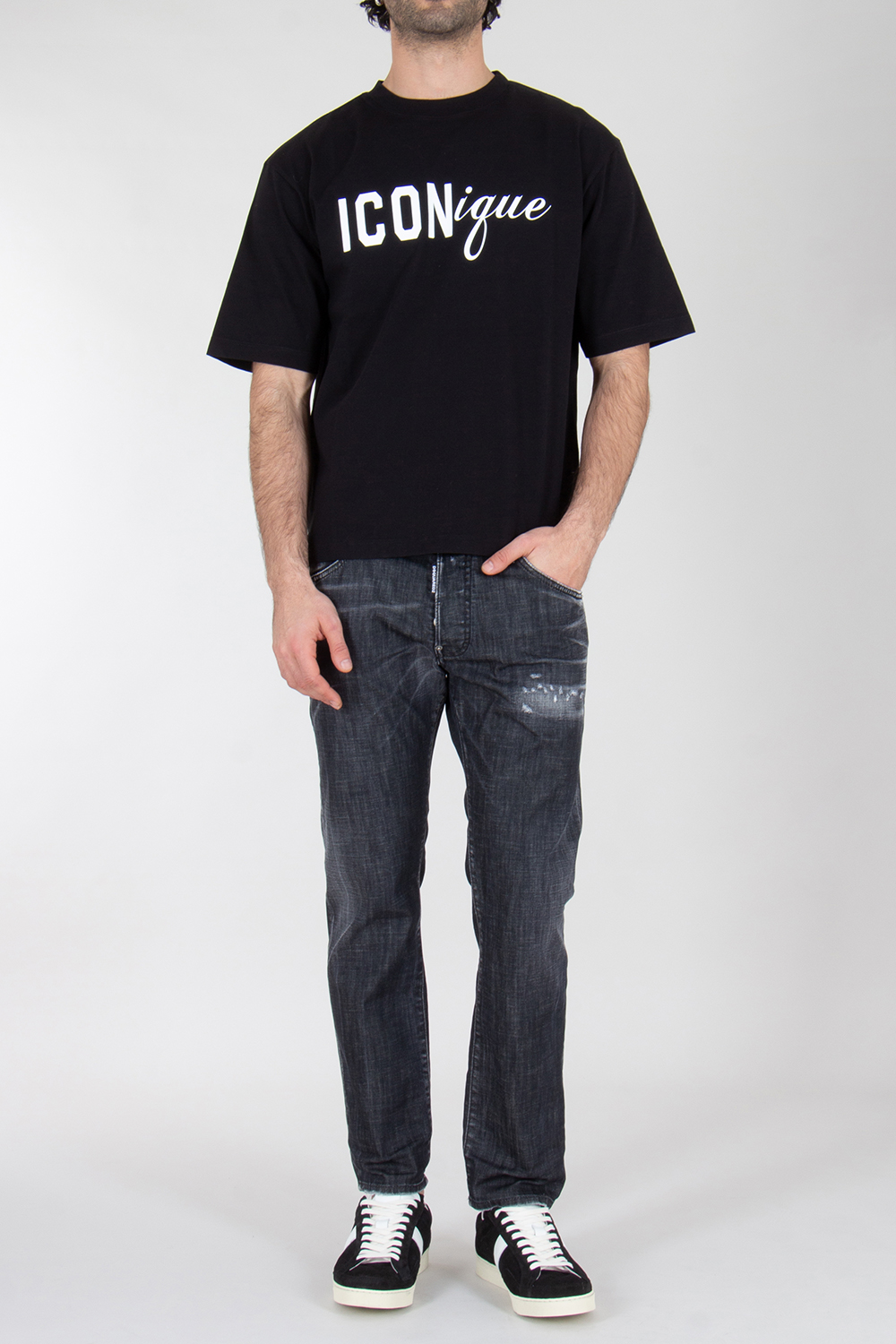 DSQUARED2 Loose Fit Cotton T-Shirt Iconique