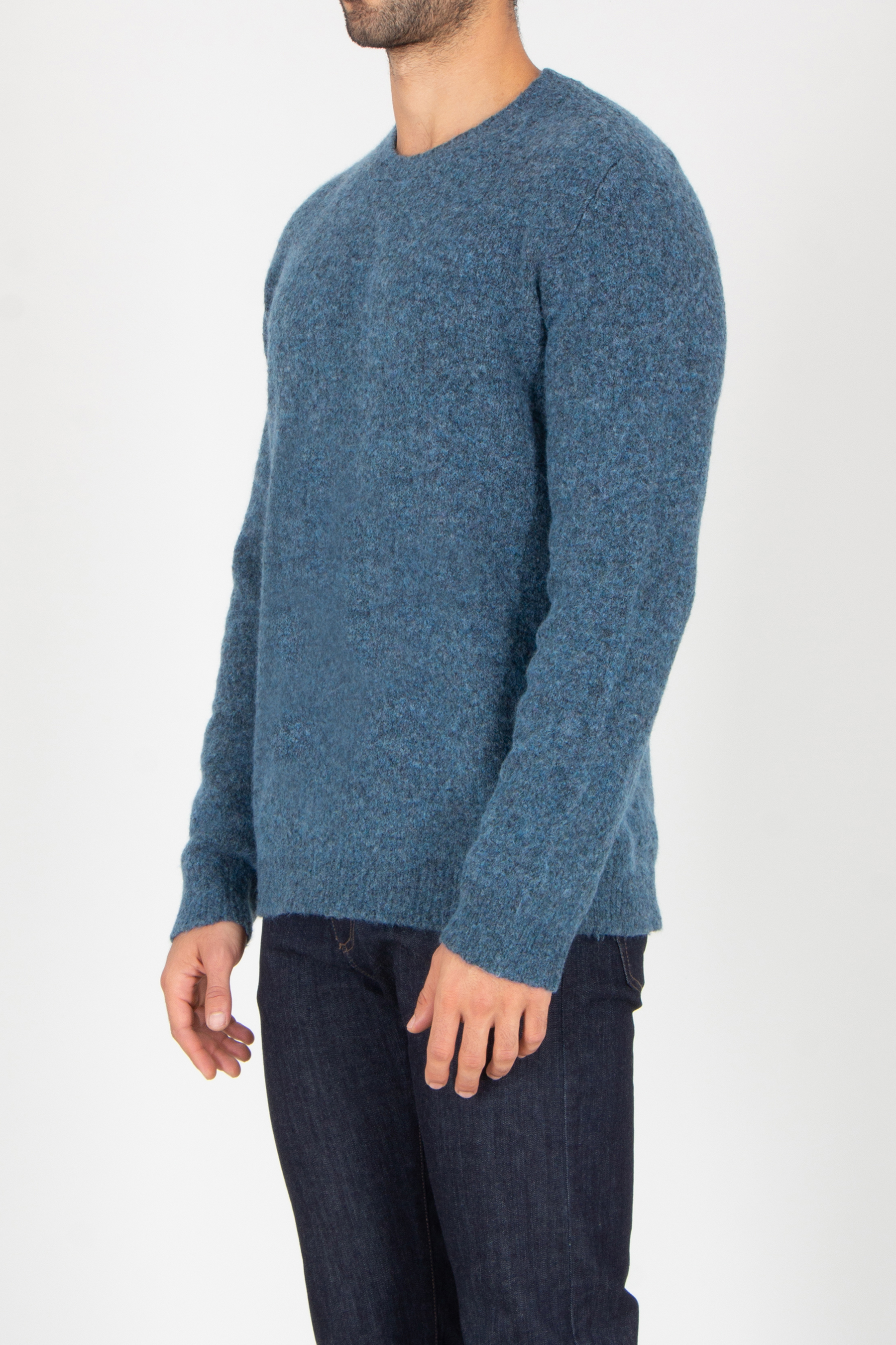 Bekleidung, Strickwaren, Pullover, Jeanshose, Langarm