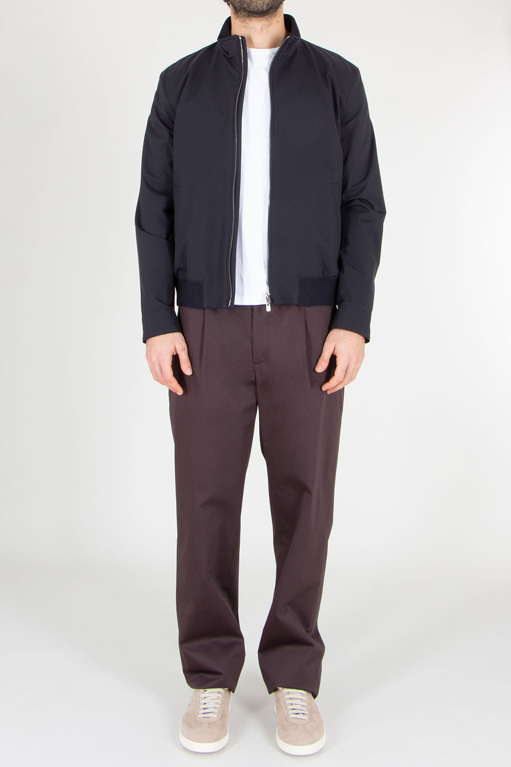 AGNONA Regular Fit Nylon Tech Twill Jacket