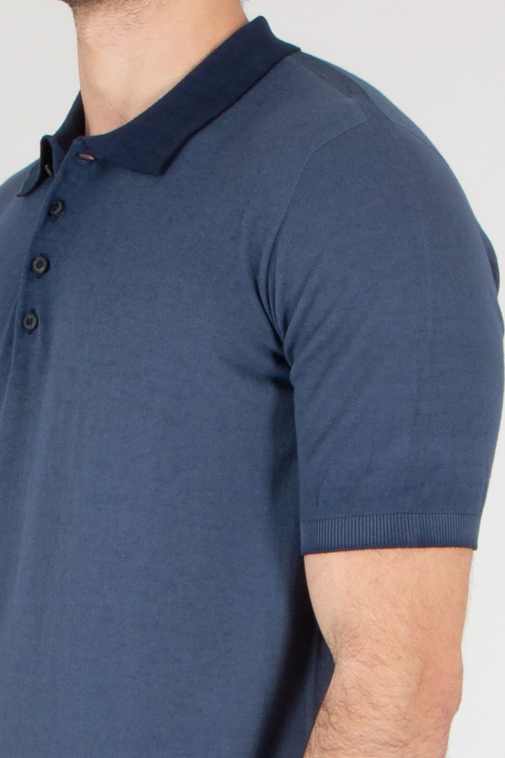 AROVESCIO Regular Fit Cotton Knit Polo