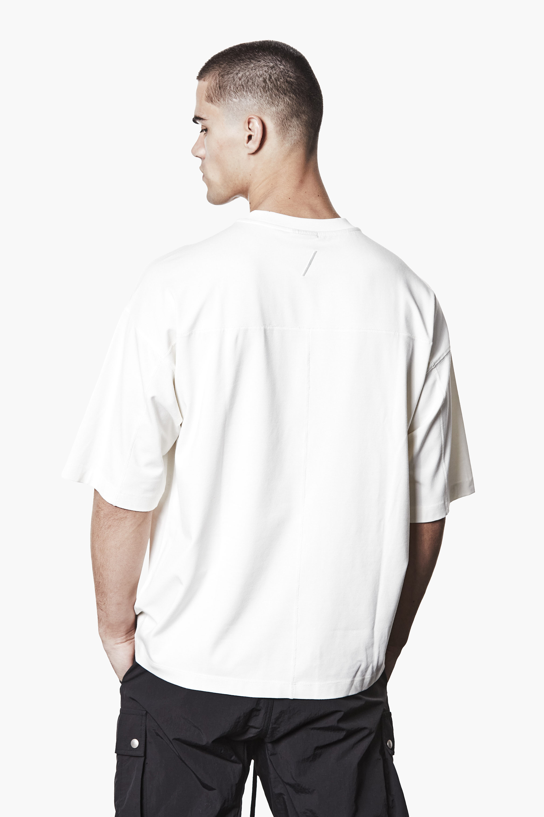THOM KROM Oversized Fit Cotton-Modal Stretch Jersey T-Shirt T-shirt, Ärmel, Erwachsener, Mann, Person