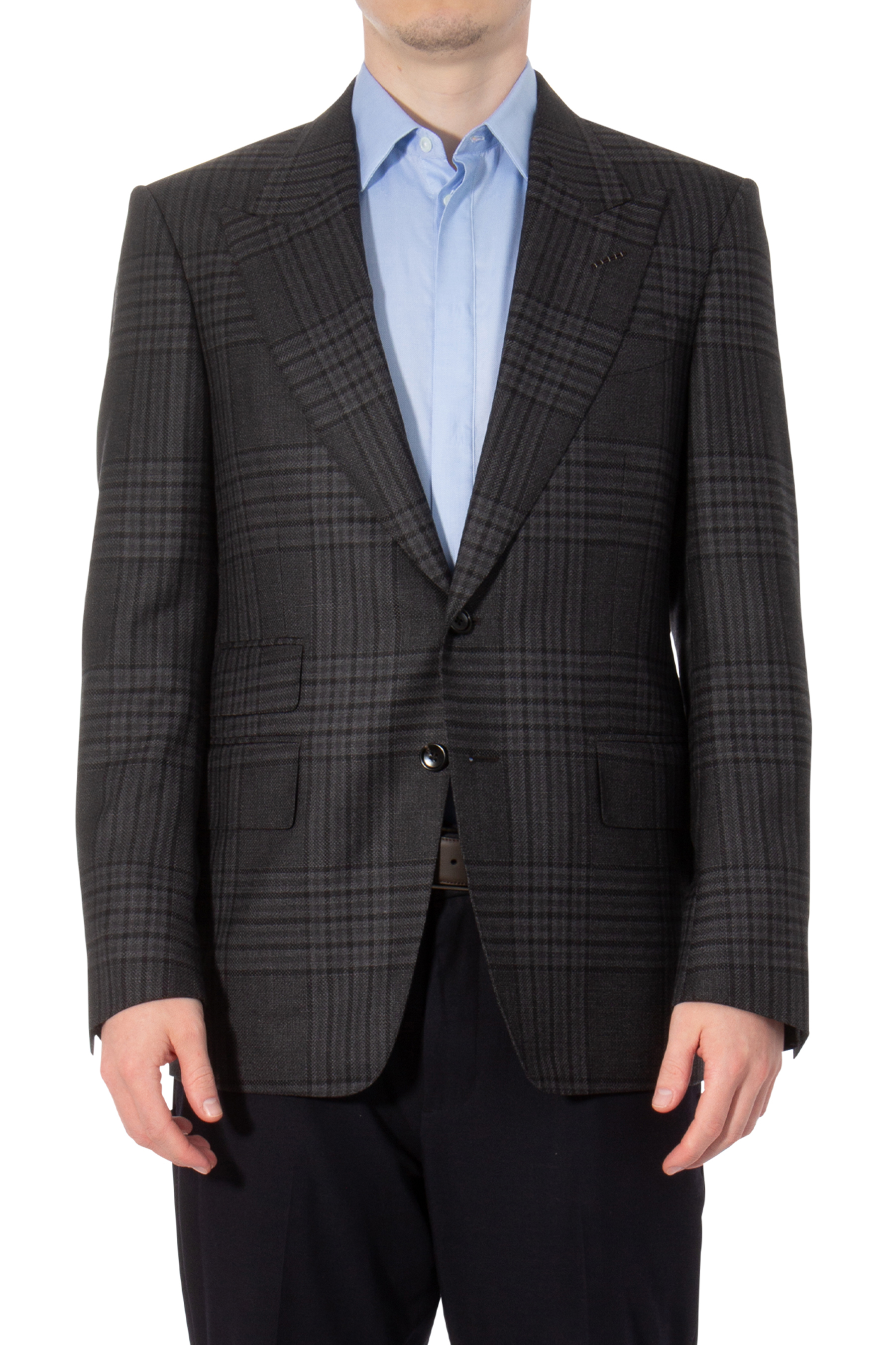 TOM FORD Checked Wool Jacket Shelton TOM FORD Checked Wool Jacket Shelton