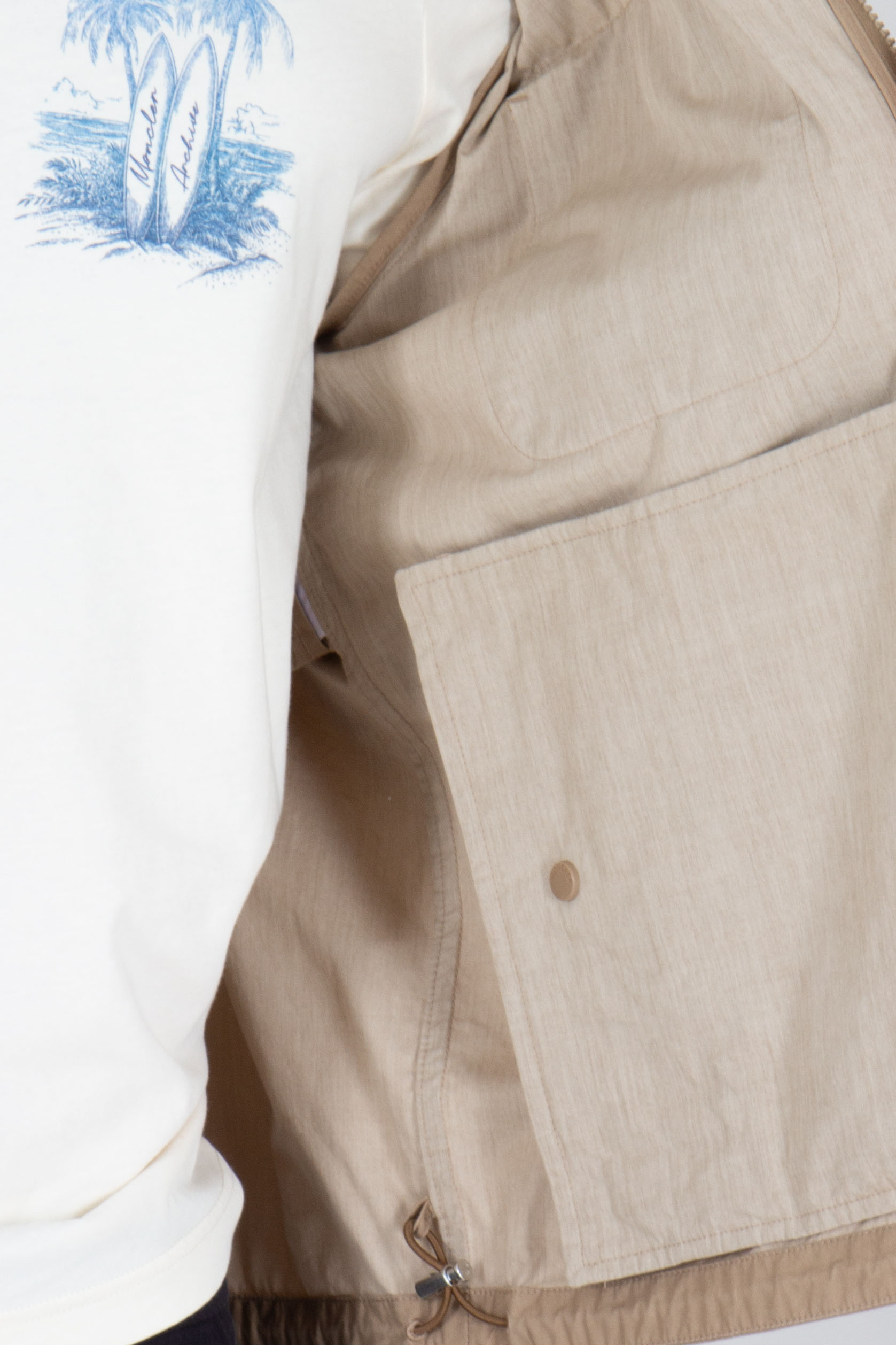 MONCLER Regular Fit Cotton Poplin Shirt Jacket