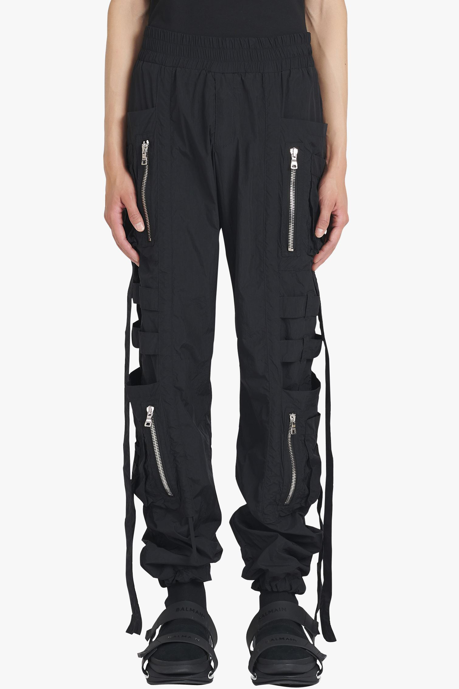 BALMAIN Nylon Cargo Pants OB140XB060PA